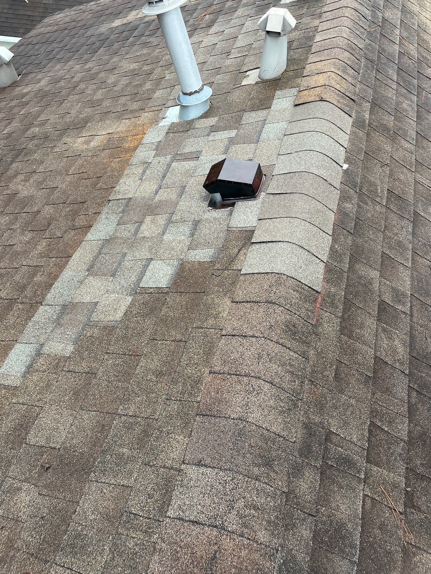 Hail Damage using Owen's Corning Duration (Lifetime) Shingles by Roof Repair Company