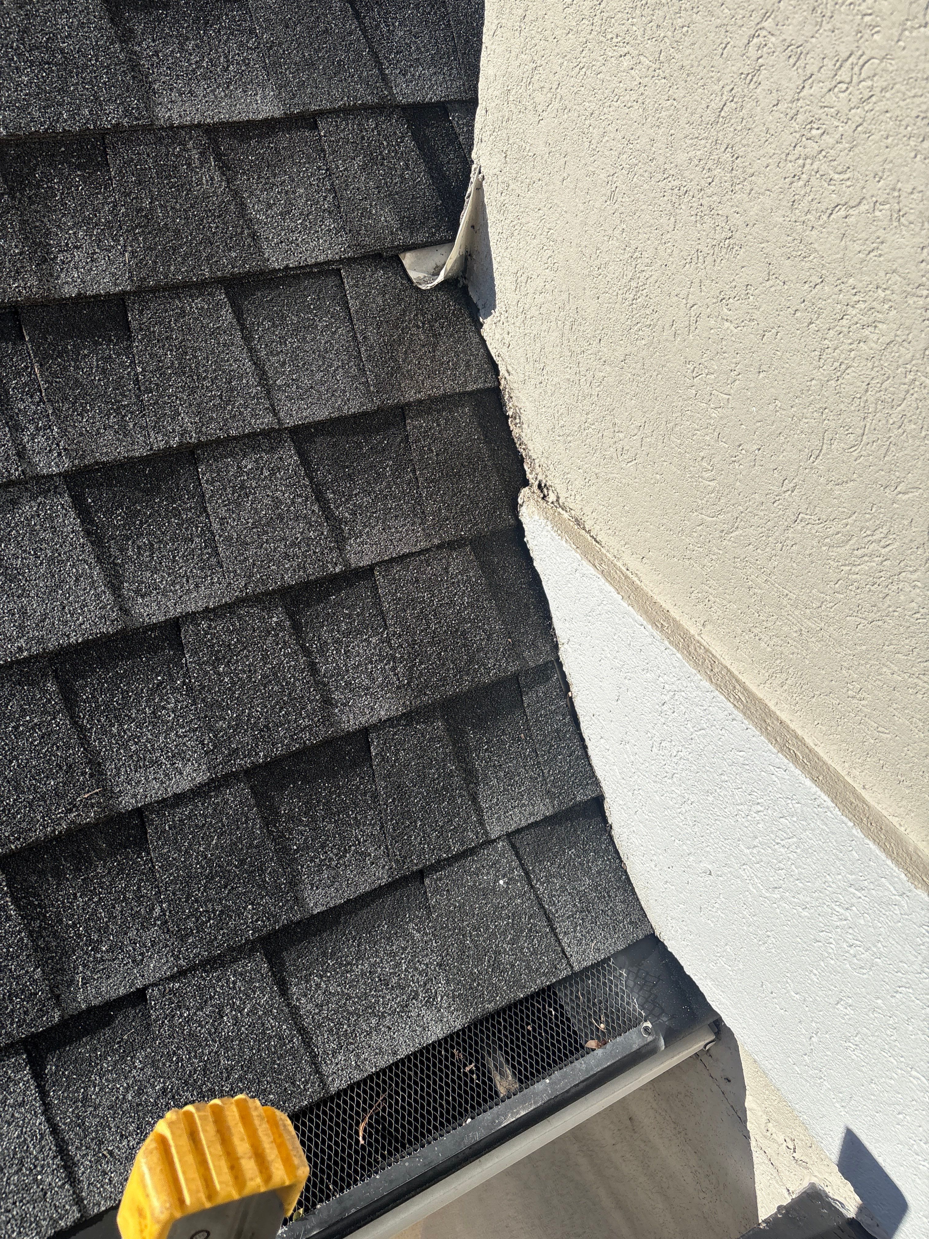 Wrong V valley section installed by Deerfield Roofing LLC