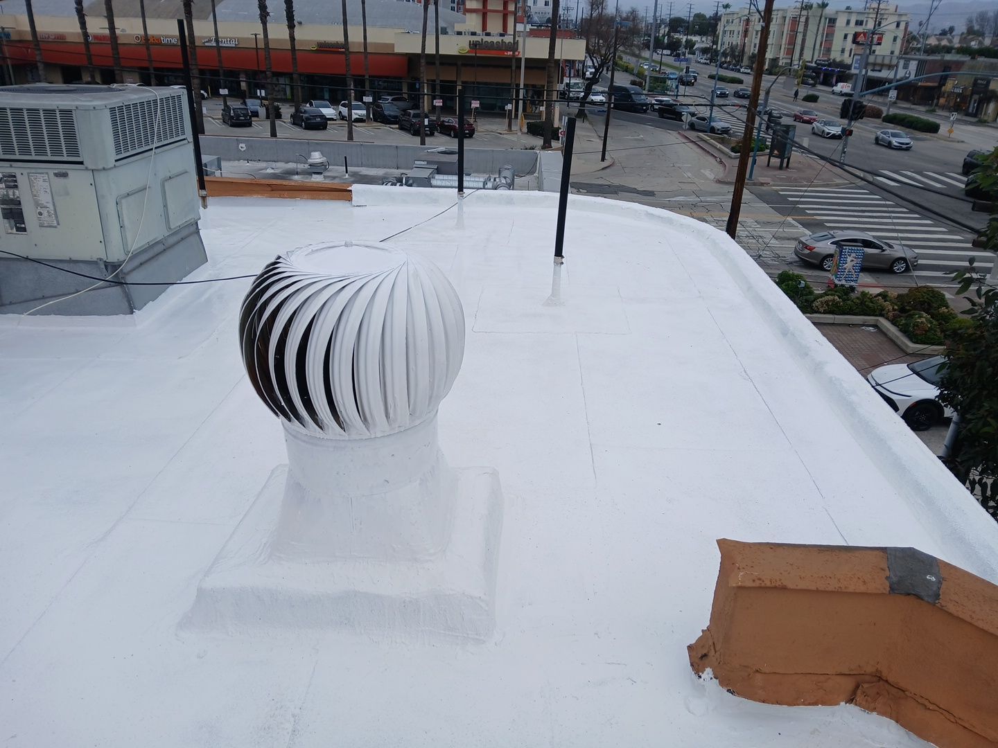 Silicone Coating Project in North Hollywood by Hull Brothers Roofing