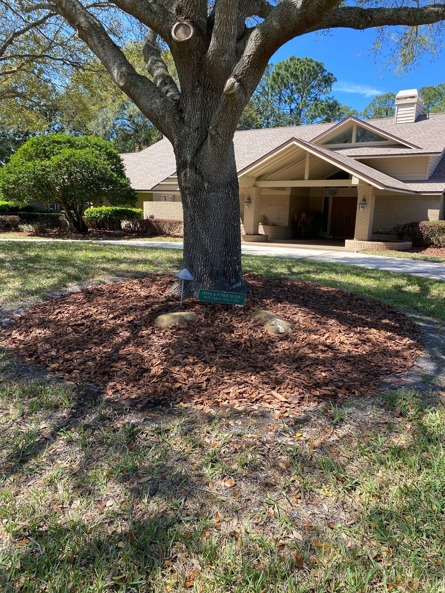 Deerwood Resident | Pine Bark Install by ProGreen Services