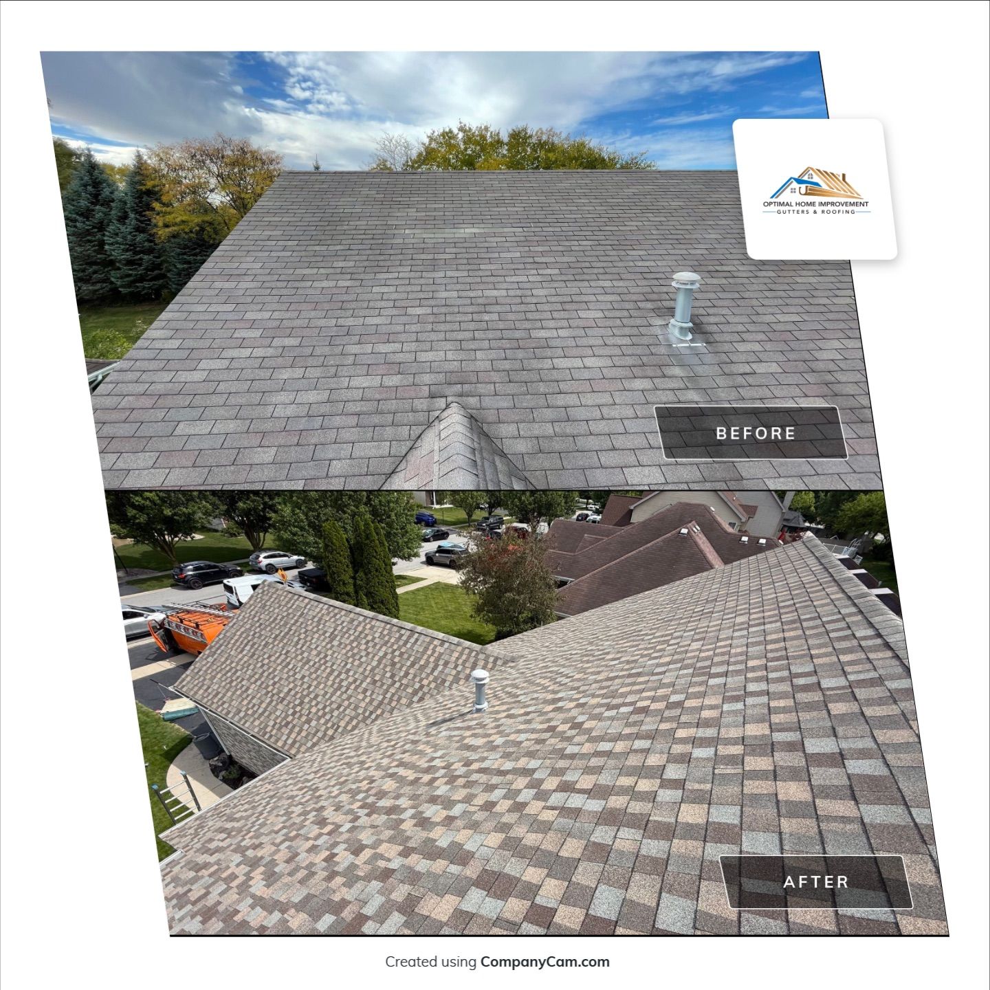 Roofing and gutters by Optimal Home Improvement 