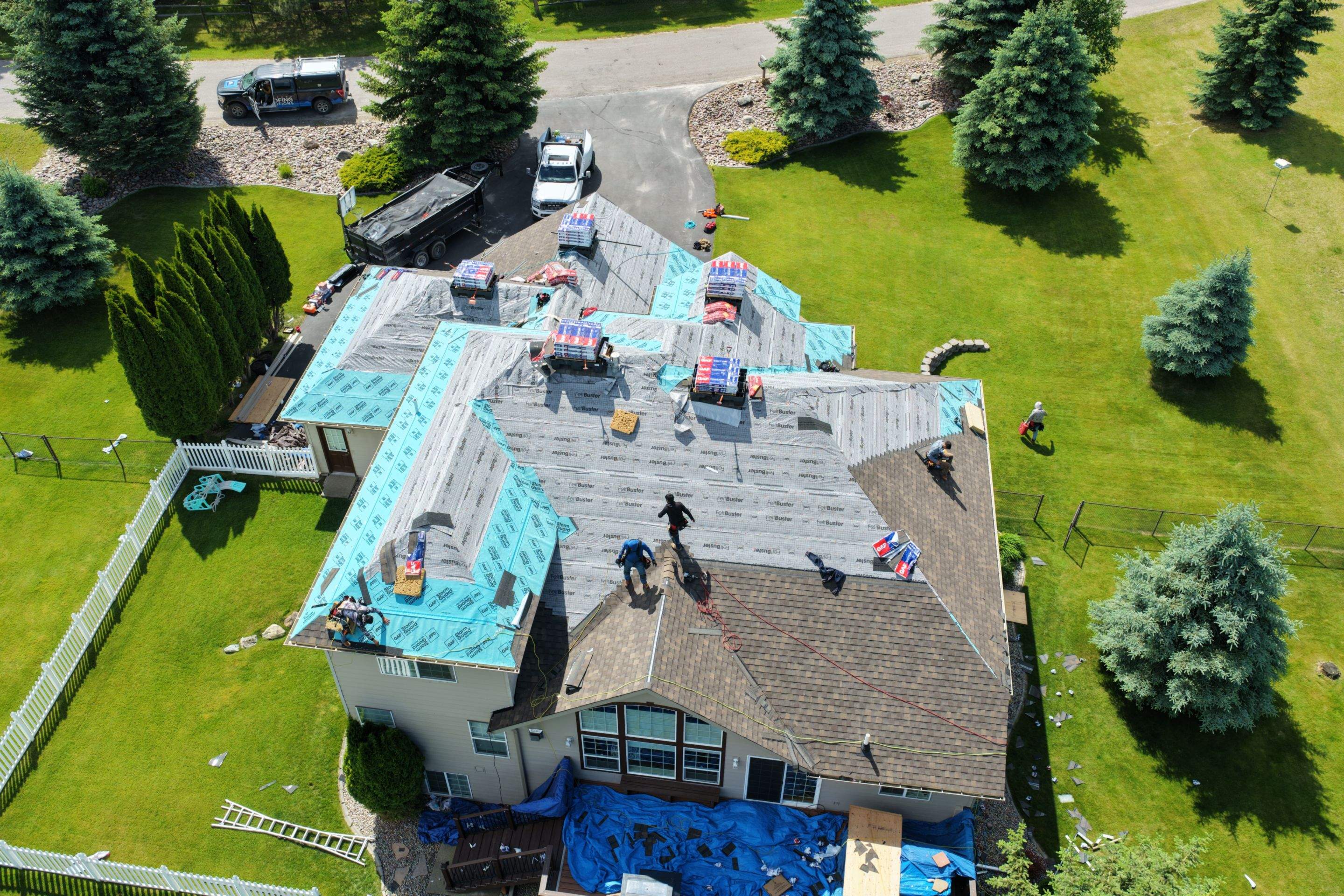 Roof Replacement using GAF Timberline HDZ - Chestnut Valley by Montana Roofing Solutions