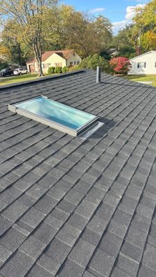 Upper Arlington Roof Replacement and Skylight by KFX Roofing