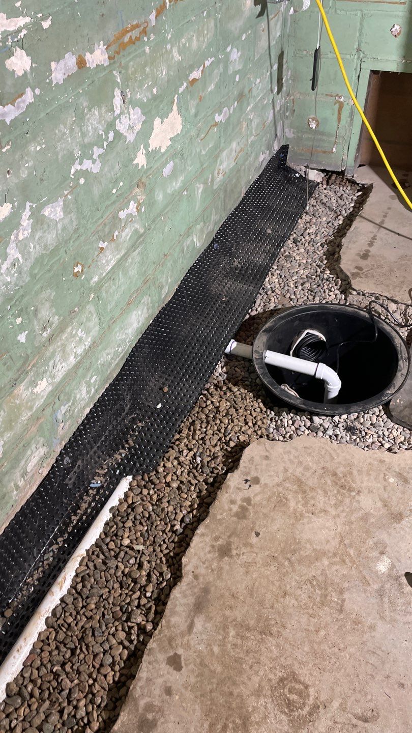 Interior Drain Tile for a South Minneapolis Basement by Waterproofing Northeast