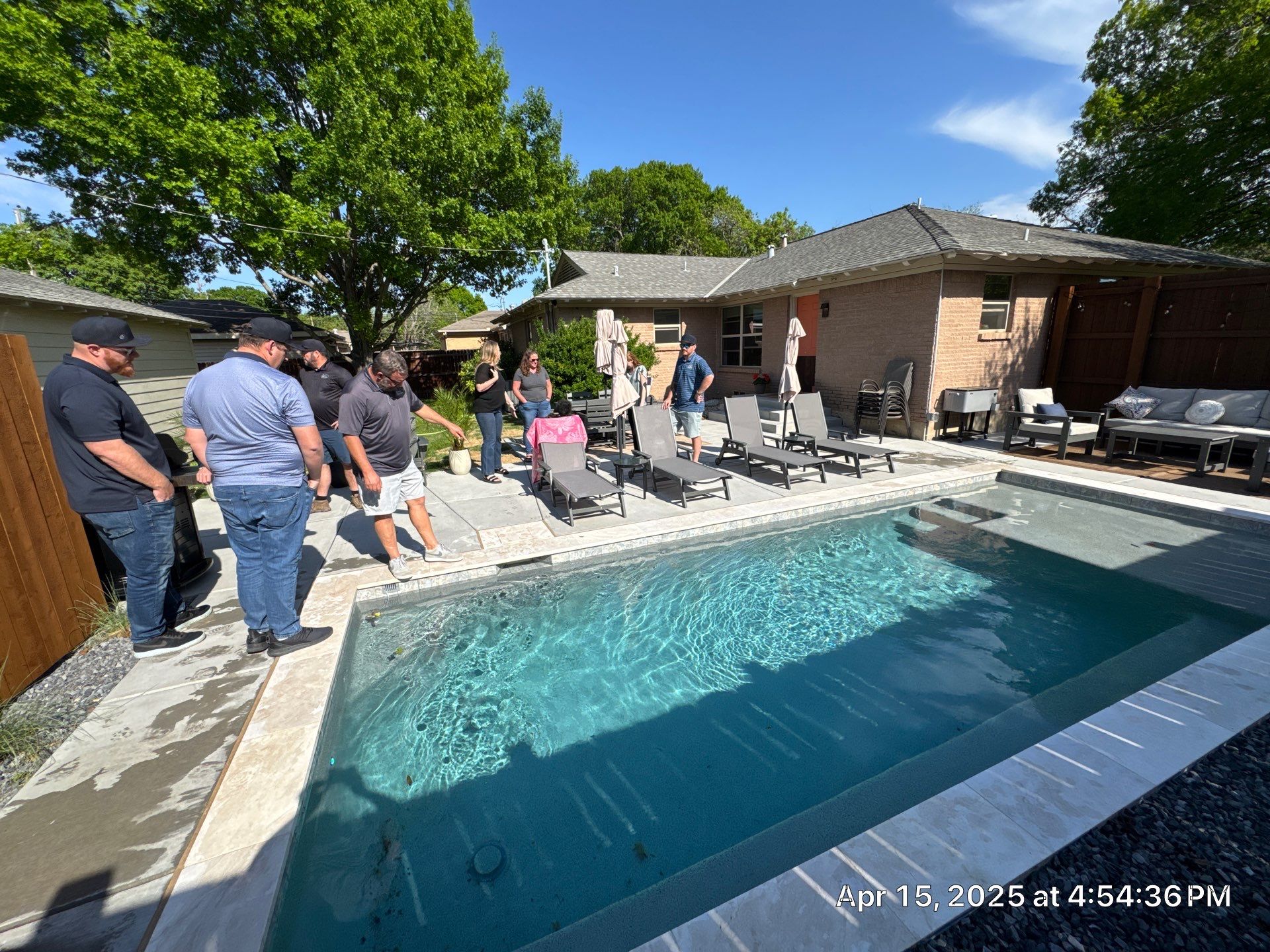 Sleek Modern Rectangular Pool by Pinnacle Pools and Spas - DFW