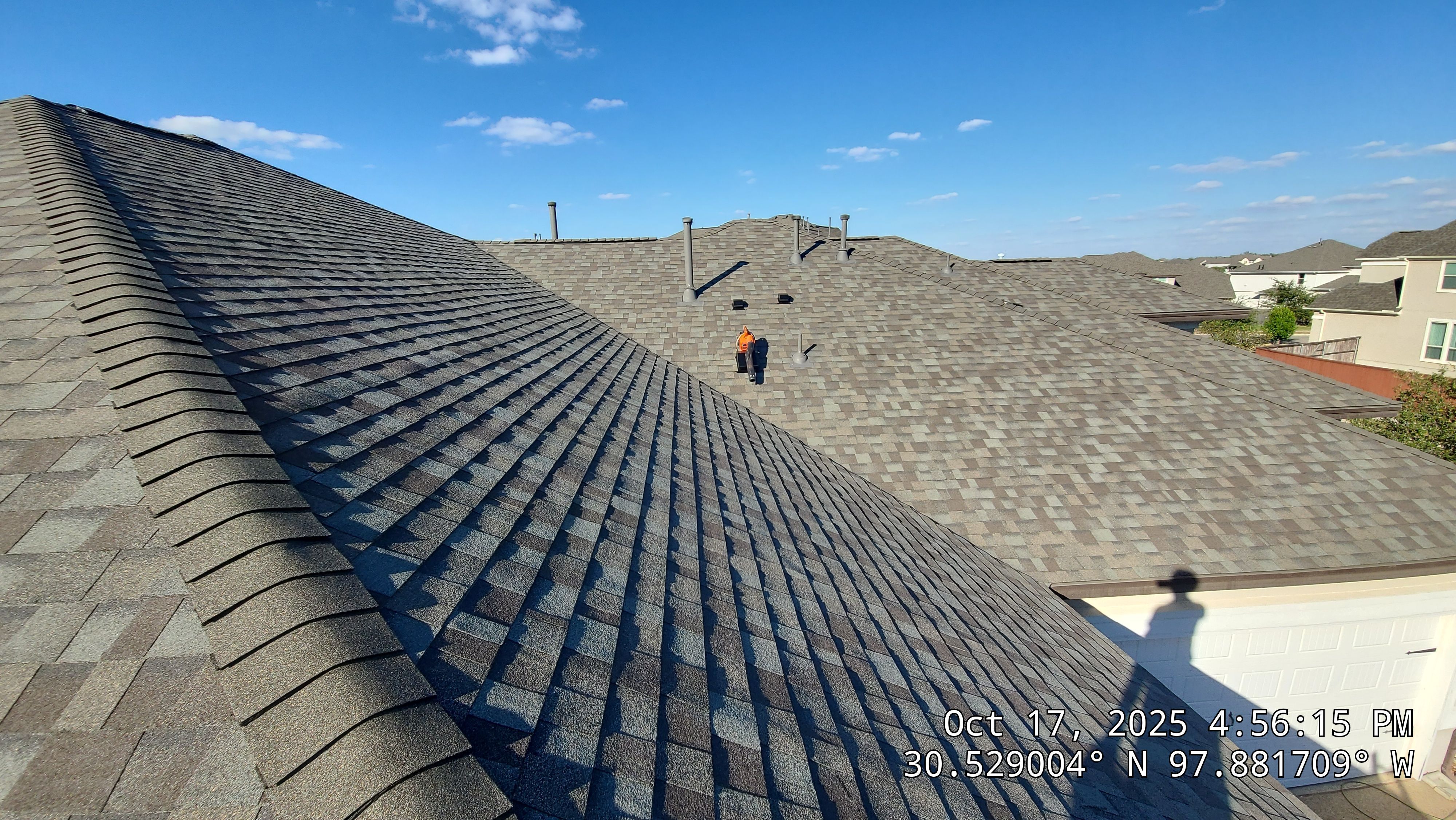 Full Residential Roof Replacement with Architectural Shingles in Leander by Caliber Restoration LLC