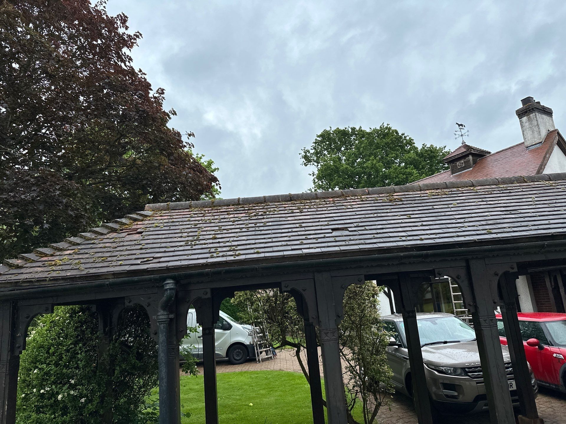 Roof Clean  - Moss Removal - Gutter Clean using Honda 15lpm Low Pressure Washing Machine by Ges Exterior Cleaning ltd