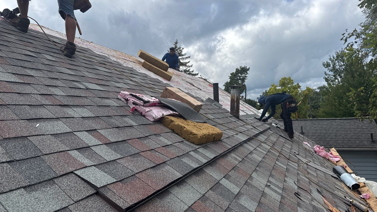 Roof Replacement using Owens Corning Colonial Slate by 180 Contractors