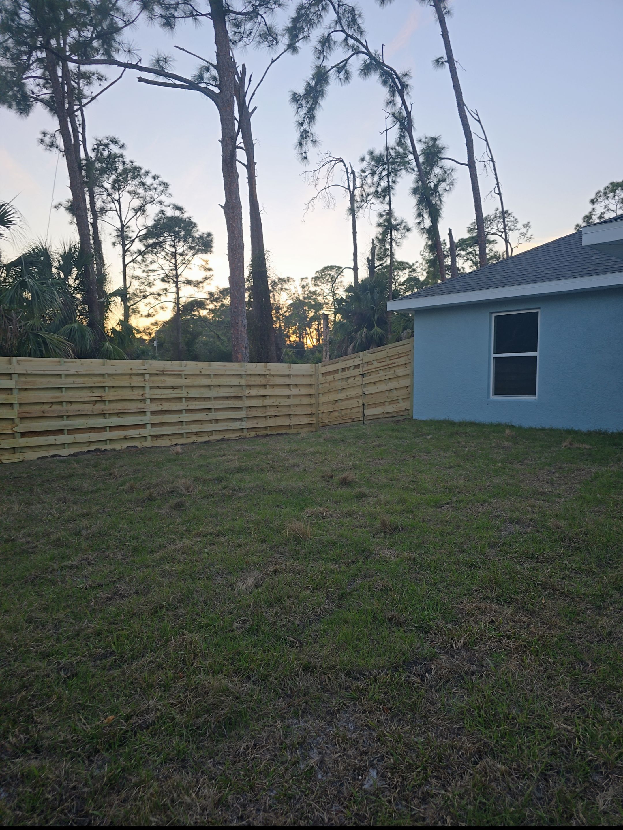 Horizontal Wood Shadowbox in North Port by True Fence LLC