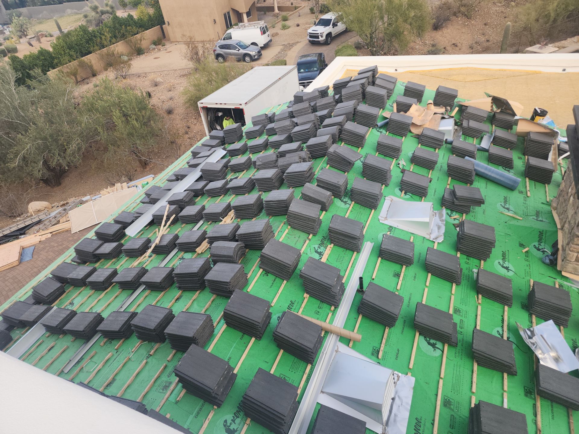 Onyx Concrete Tile by Reimagine Roofing