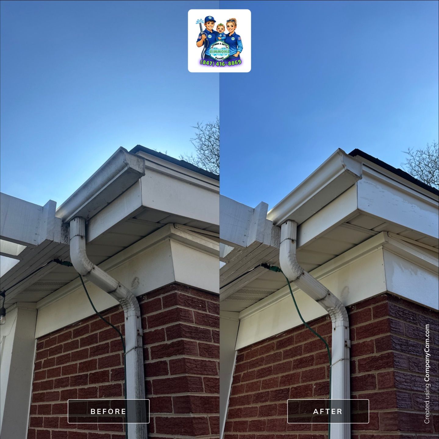 Project in Glenview by Simmons Power & Soft Washing