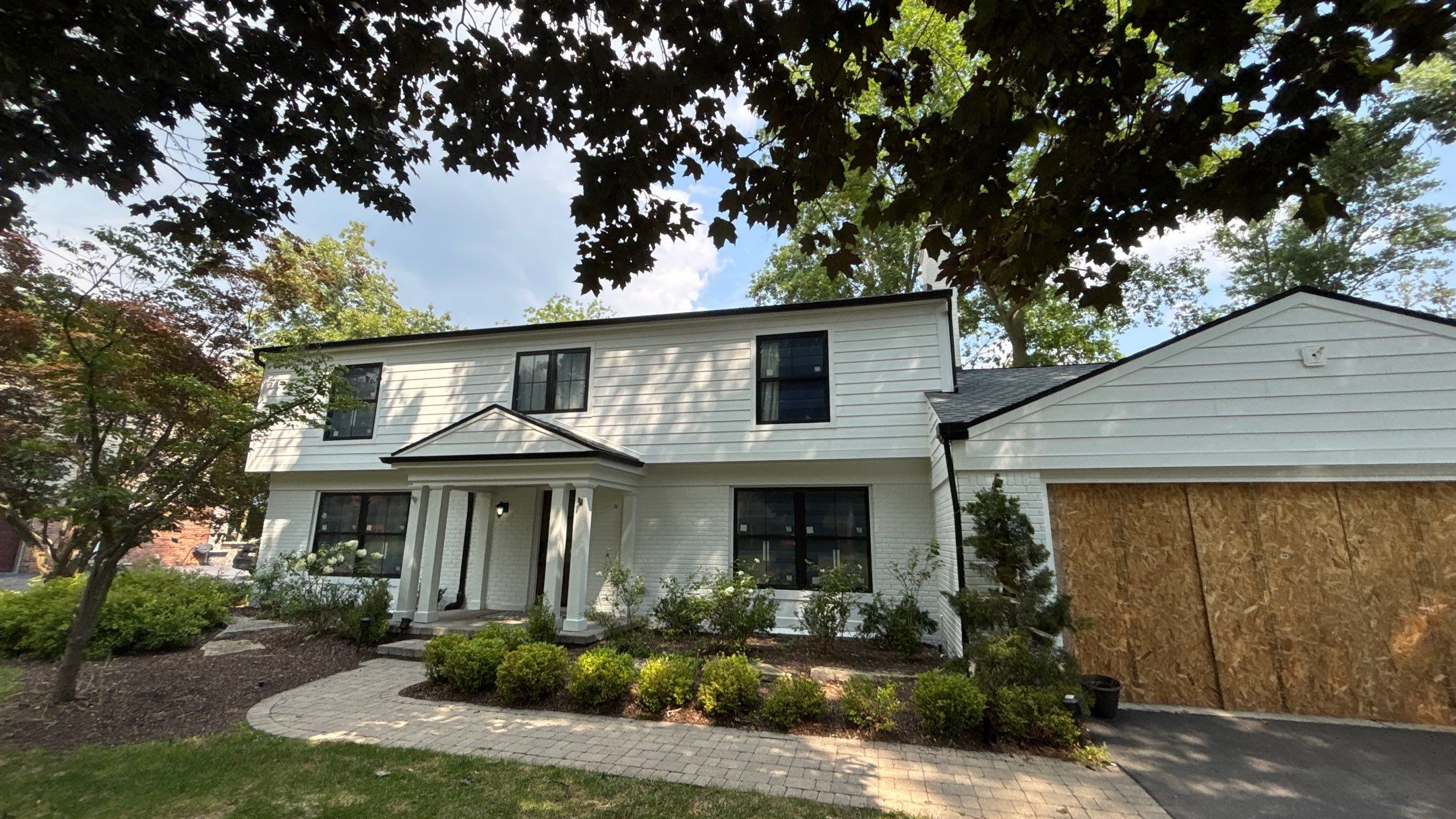 Siding Replacement using Hardie Plank S8 1/4"  Arctic White by 180 Contractors