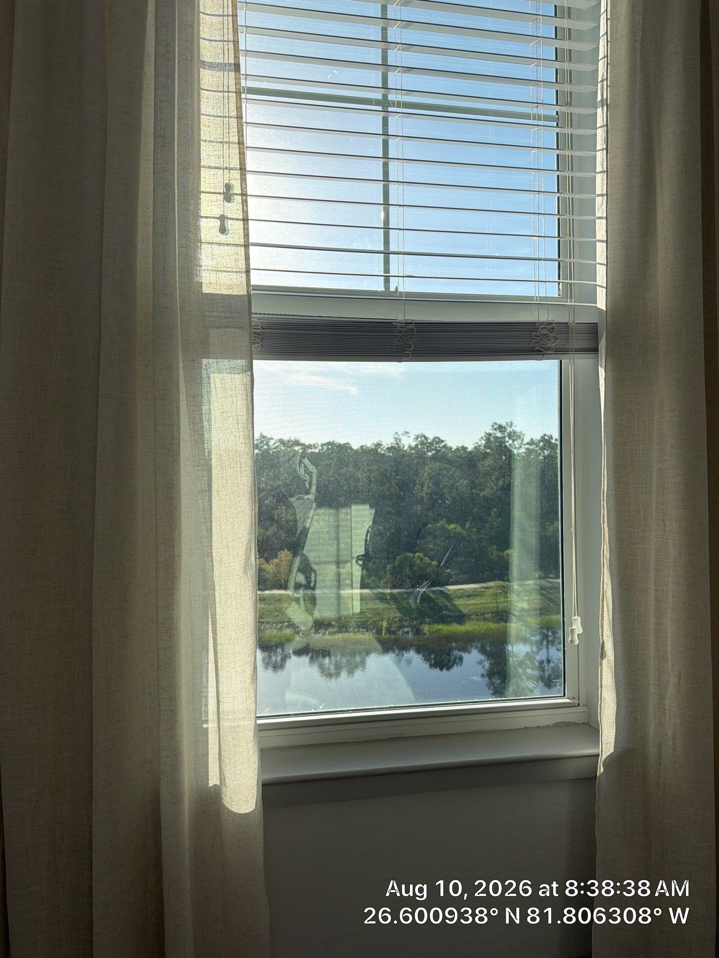 Custom Window Treatment Installation with Curtains and Blinds in Fort Myers by CompanyCam Sales Demo