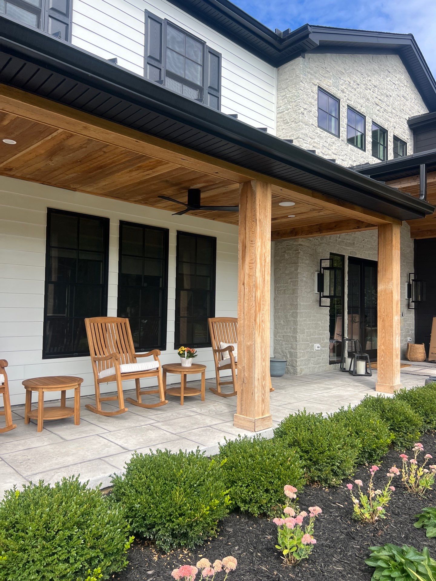 Stamped Overlay Patio  by Architectural Concrete Design