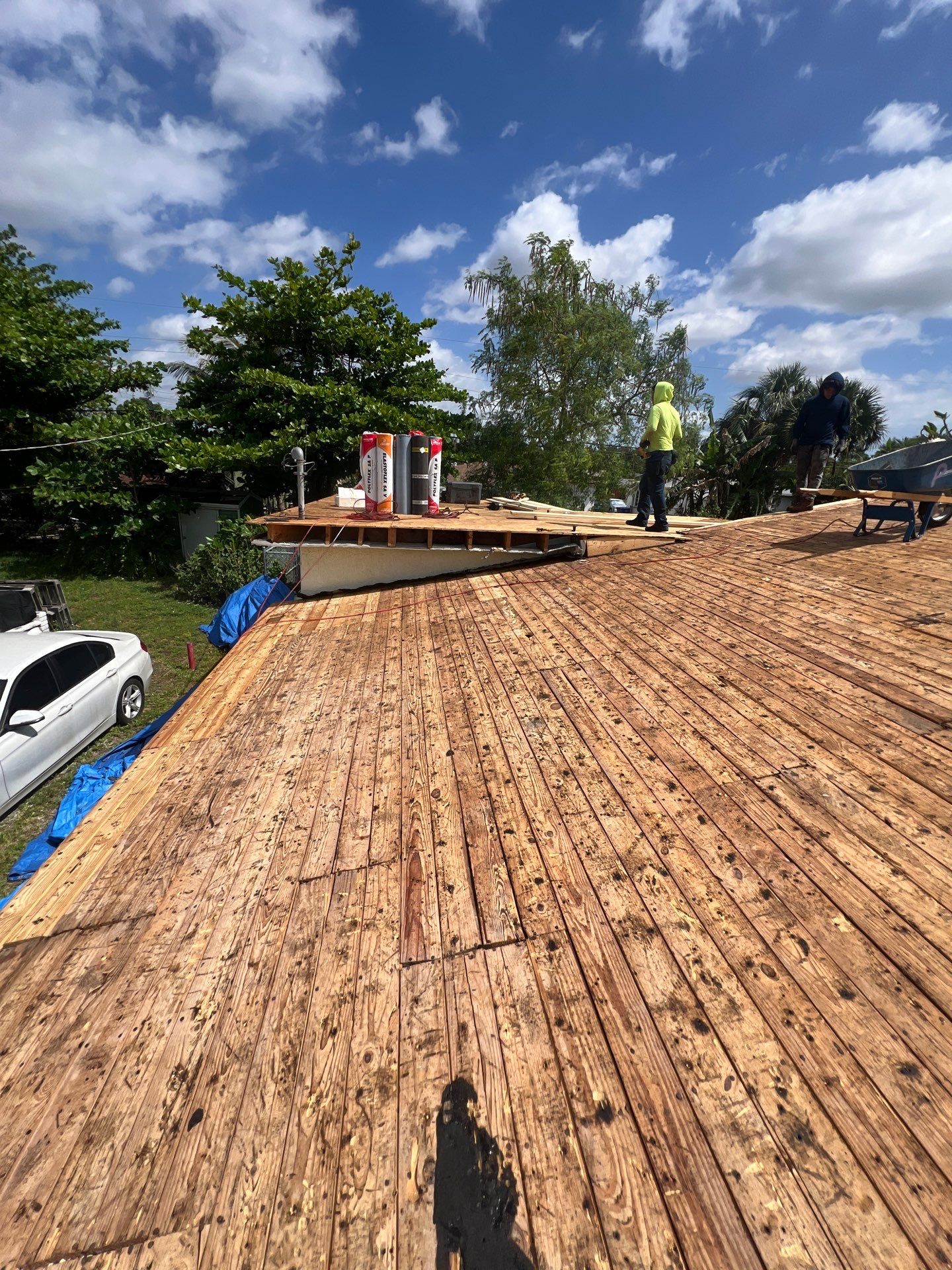 Beautiful Blue Shingle Re-Roof in Hollywood! by First Due Roofing