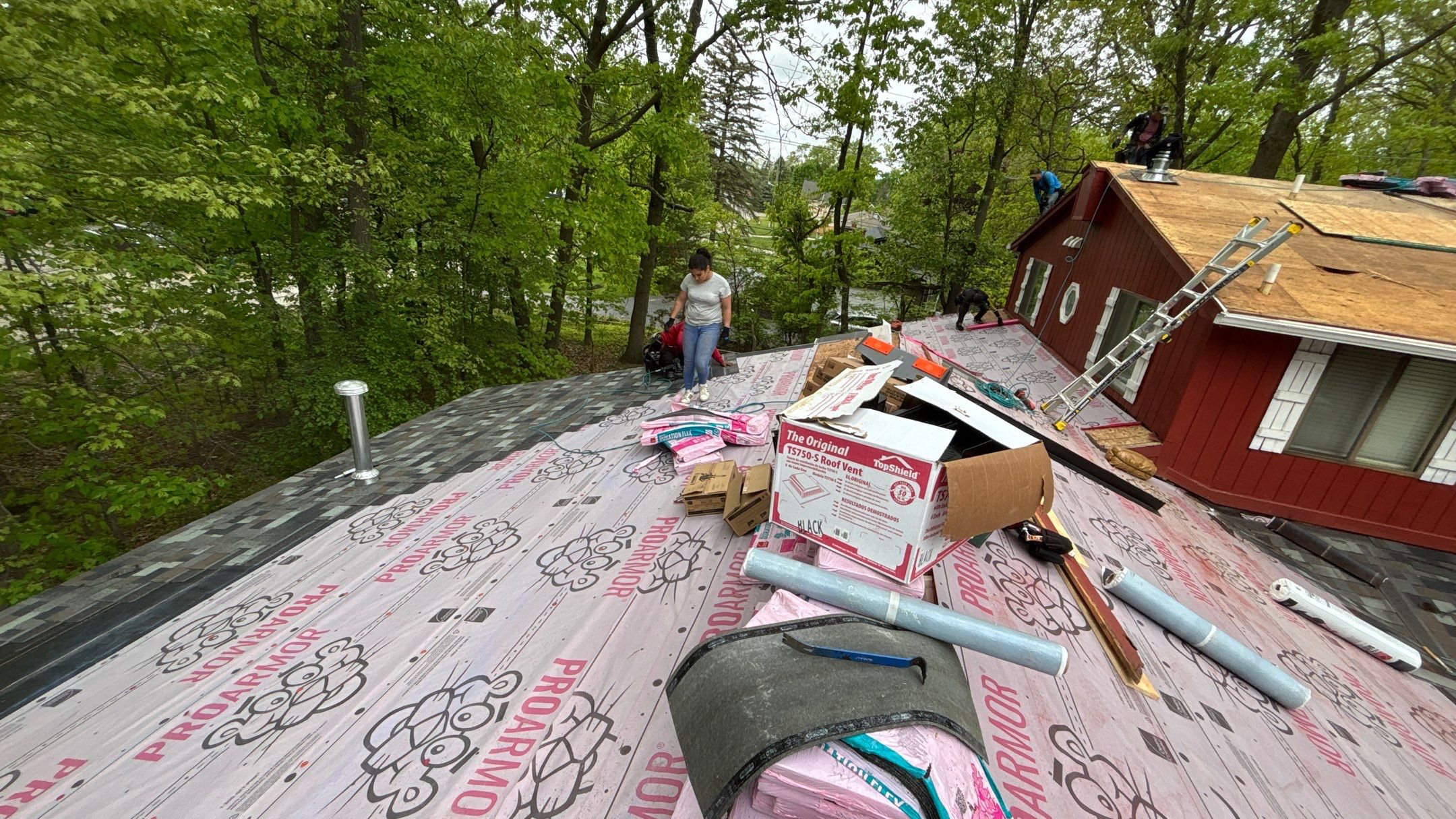 Roof Replacement using Owens Corning Storm Cloud by 180 Contractors