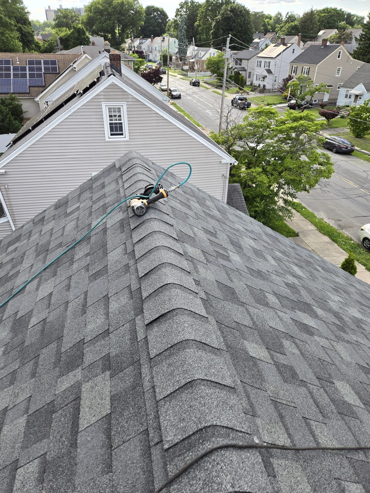 Residential Roofing Installation using Owens Corning TruDefinition Duration AR - Estate Gray by A Plus Exterior