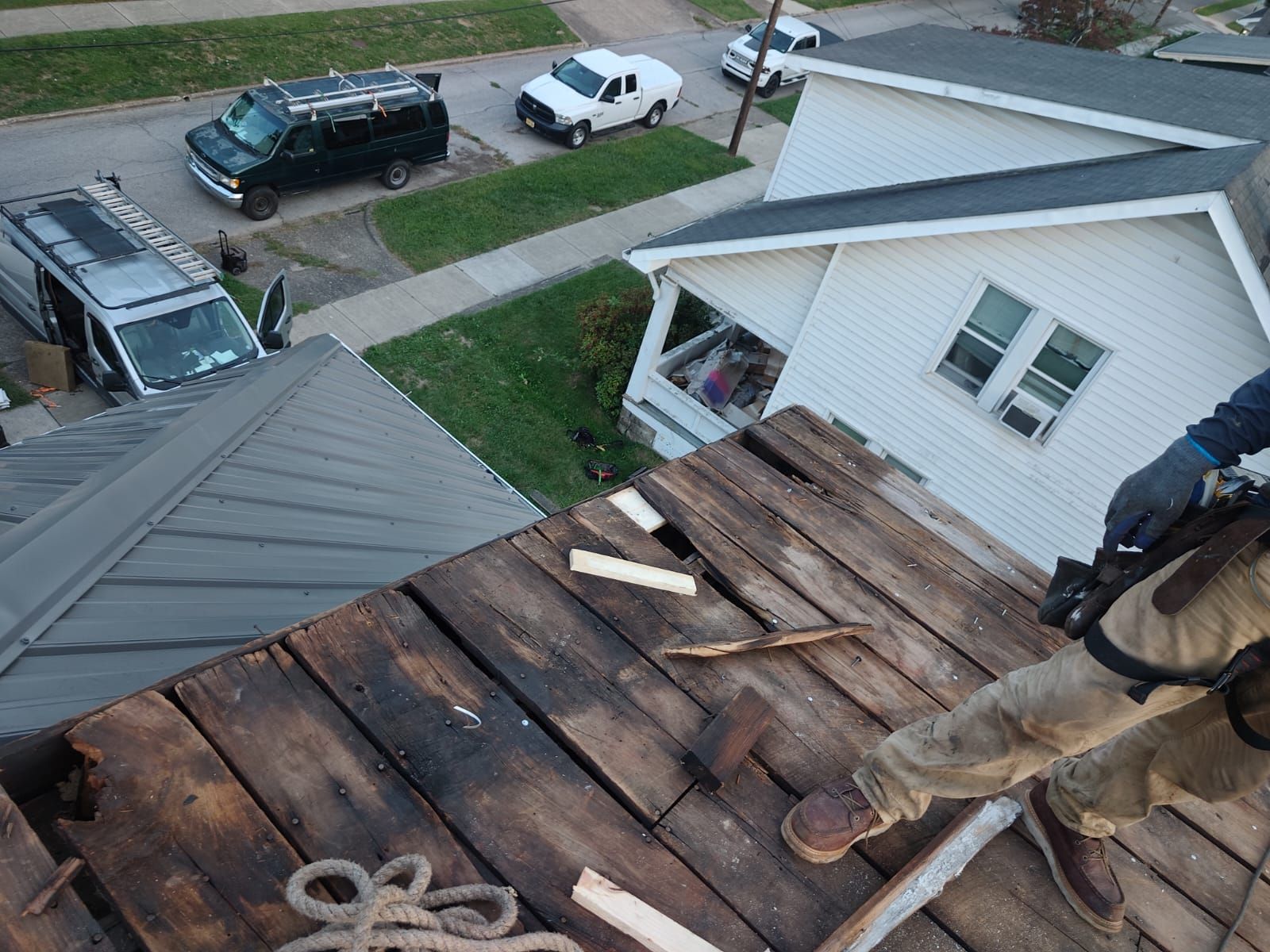 Residential Roofing Installation using Metal by Rainstoppers Roofing