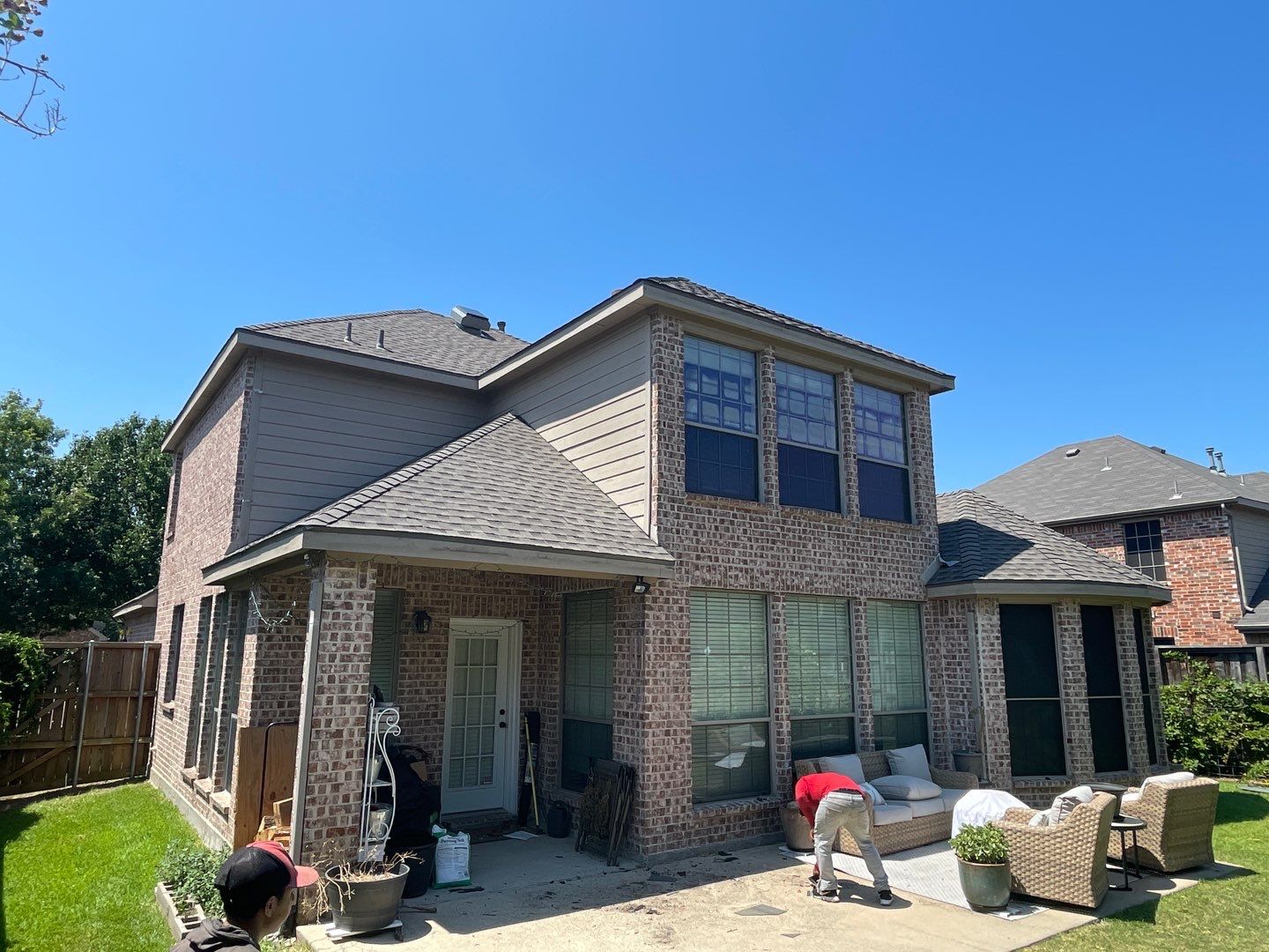 Major Hail Storm Full Roof and Gutter Replacement by First United Roofing & Construction