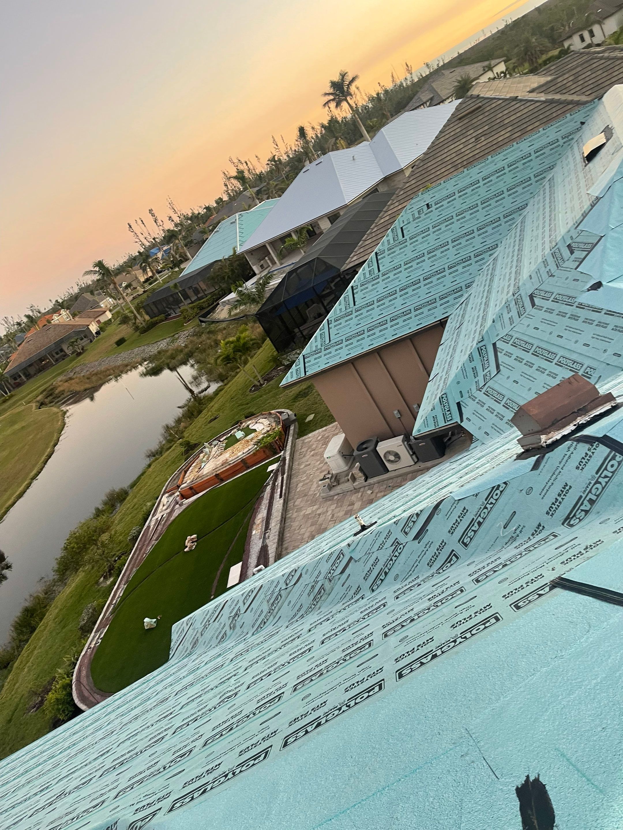 Residential Roofing Installation using Standing Seam Metal Roof in Cape Coral, FL by International Roofing
