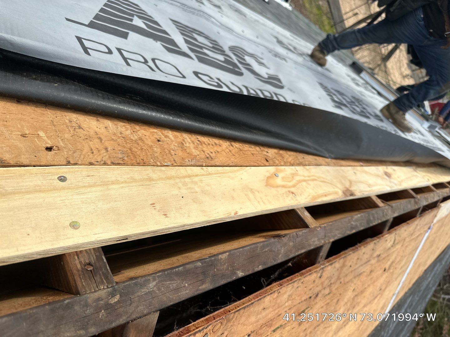 Residential Roofing Installation using Owens Corning TruDefinition Duration AR - Estate Gray & New Harvey Windows by A Plus Exterior