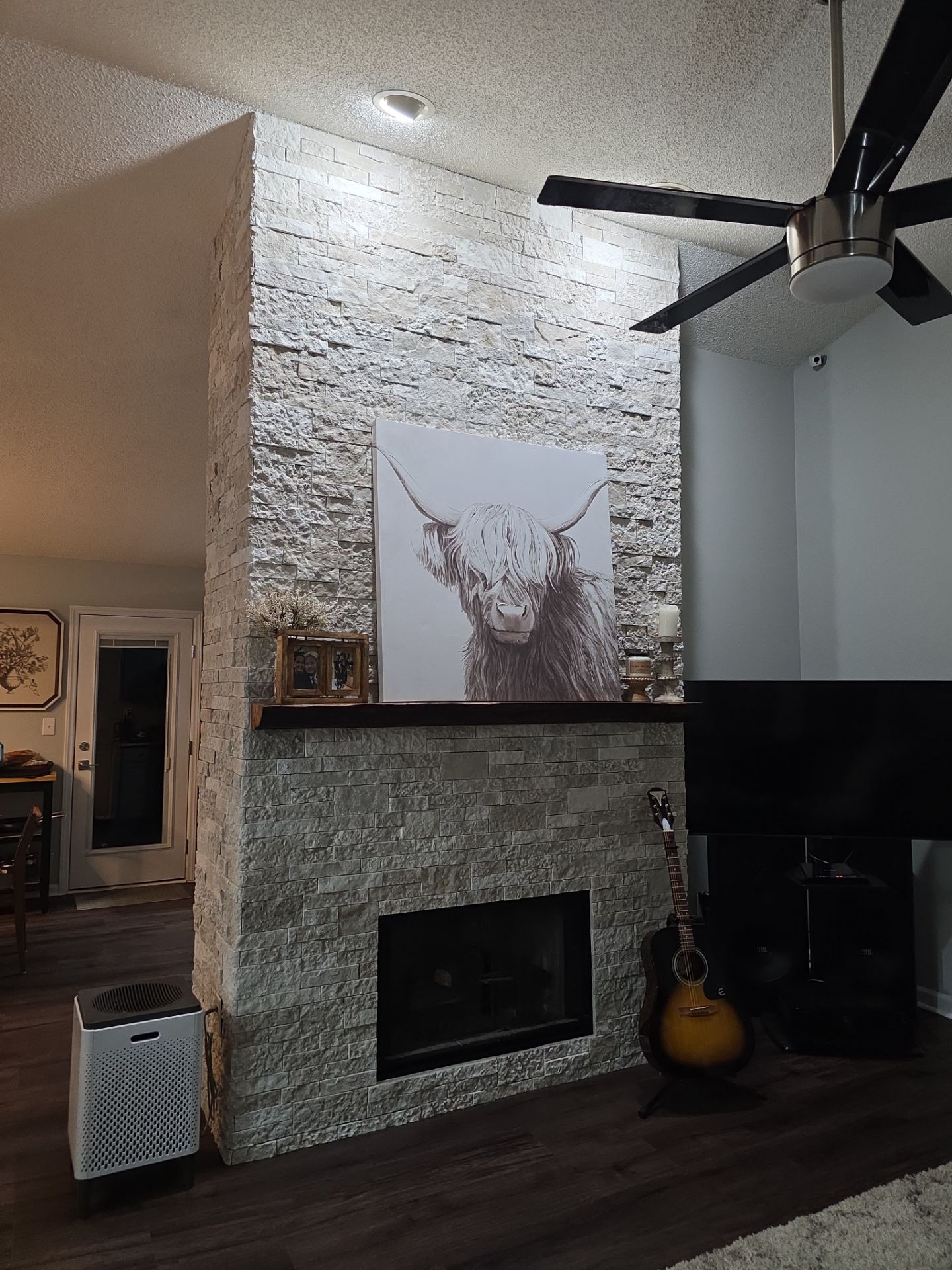 Holly Springs Fireplace Transformation — Full-Height Stone Feature Wall
 by Elite Remodeling and Design LLC