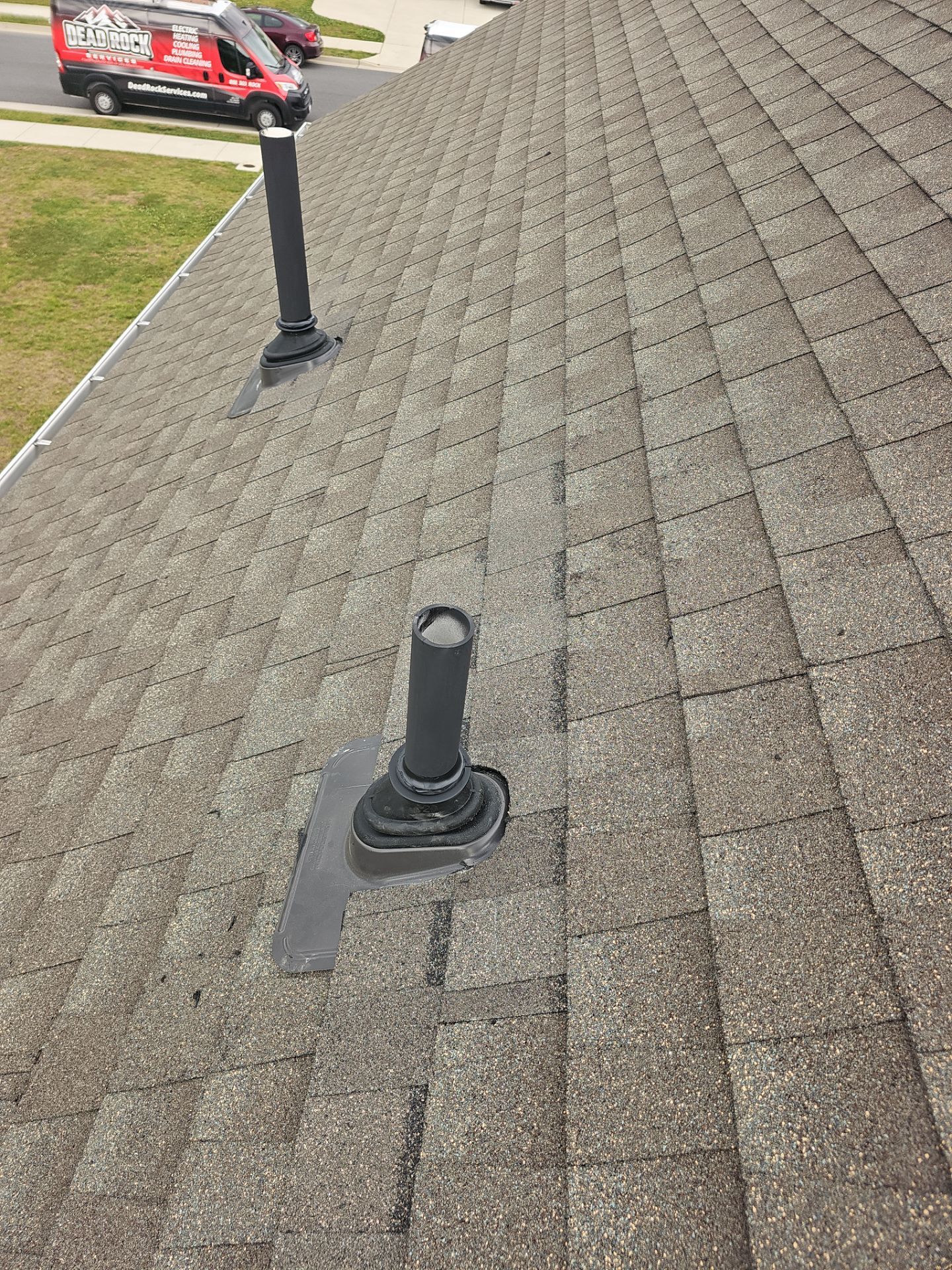 Roof Repair - Ridge Vent, Vent Flashing Boot, and Slate Vent Replacement by Winchester Roofing