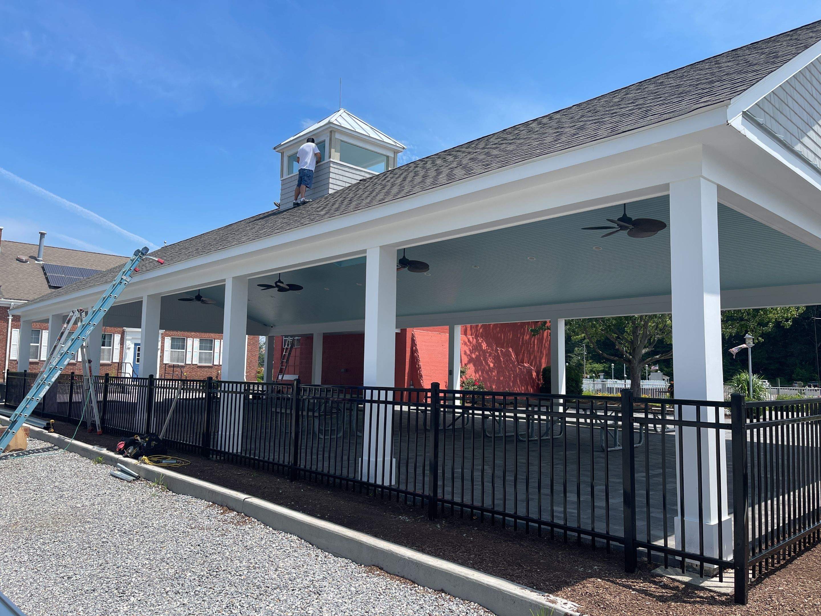 Gutter Installation using Galvanized steel 6" K Style by A Plus Exterior