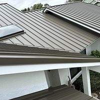 24ga 1.5" Mechanical Seam Medium Bronze  by Total Roofing System The Metal Roof Experts