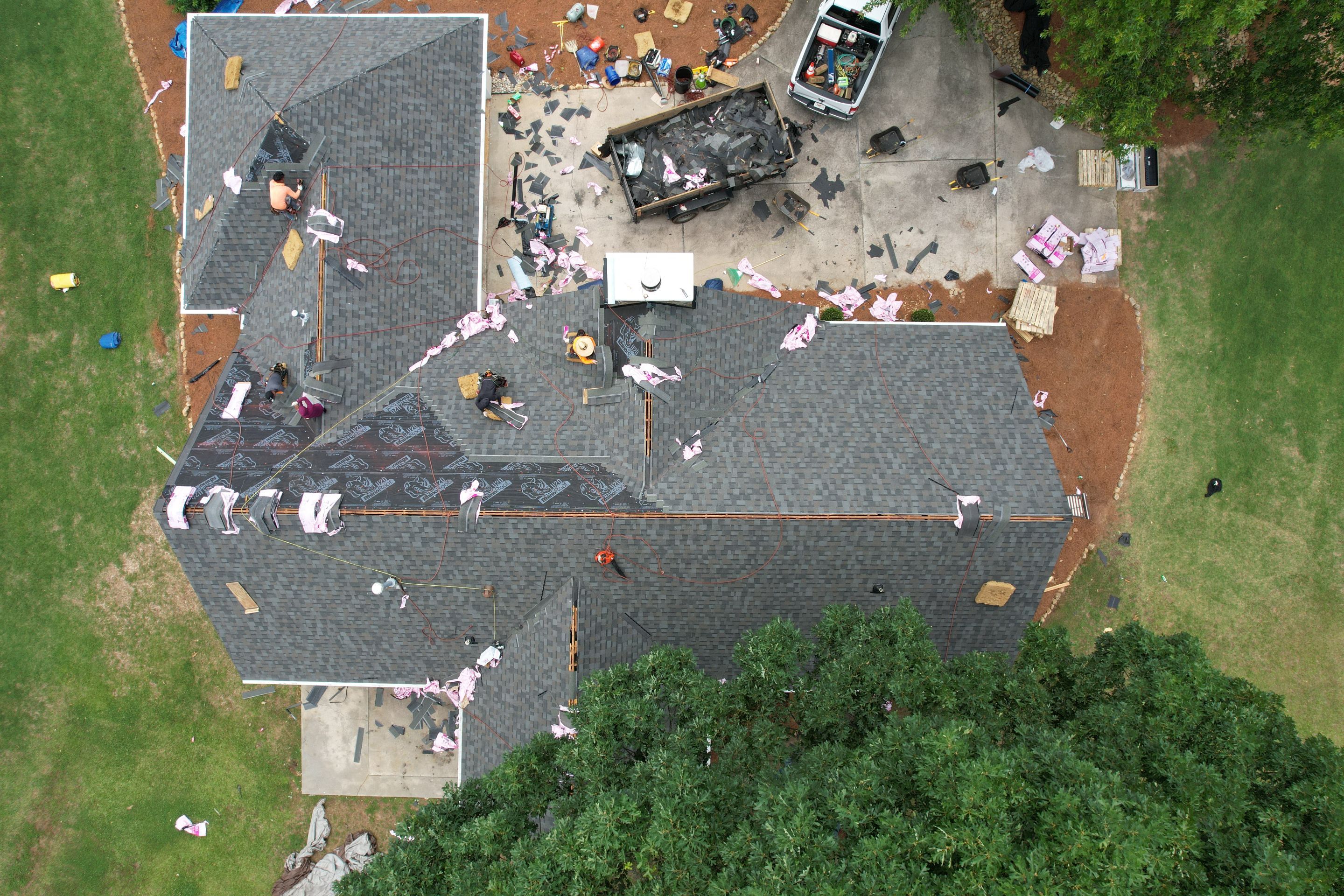 Residential Roofing Installation using Owens Corning by Inspector Roofing and Restoration