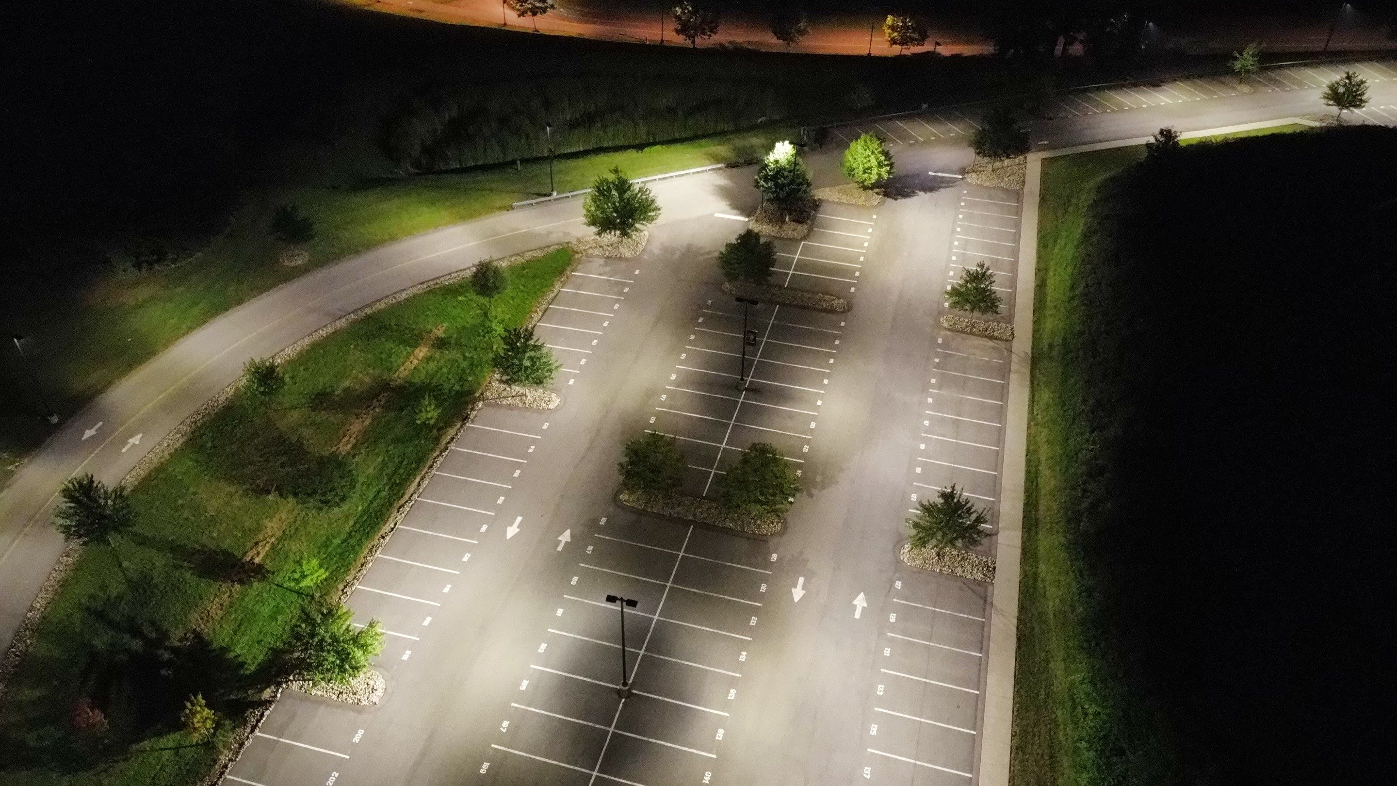 High School Parking & Numbering by G-Force Parking Lot Striping of Pittsburgh