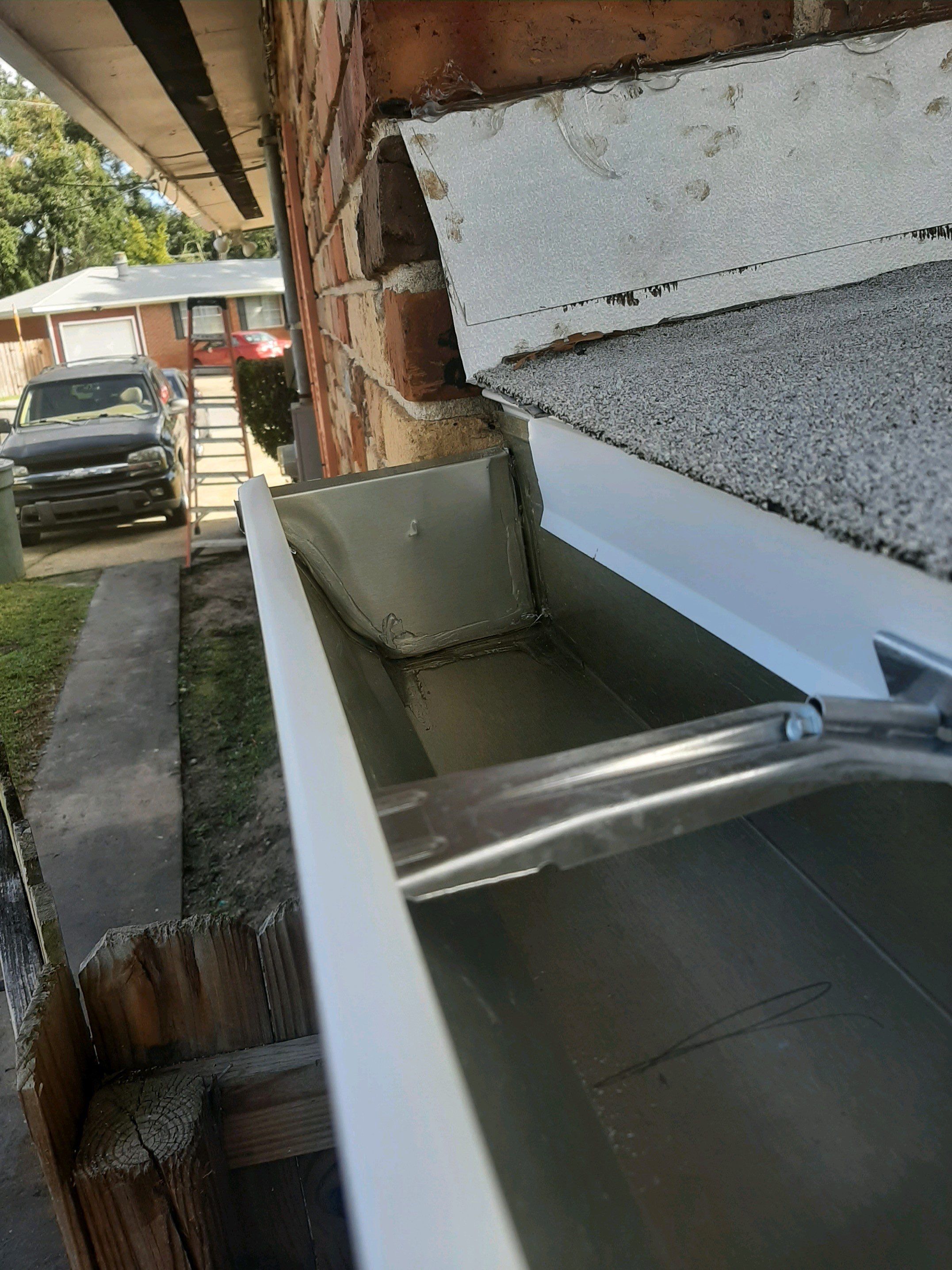 Gutter Installation using K-Style Seamless Gutters and Gutter Leaf Guards by Gutter Professors