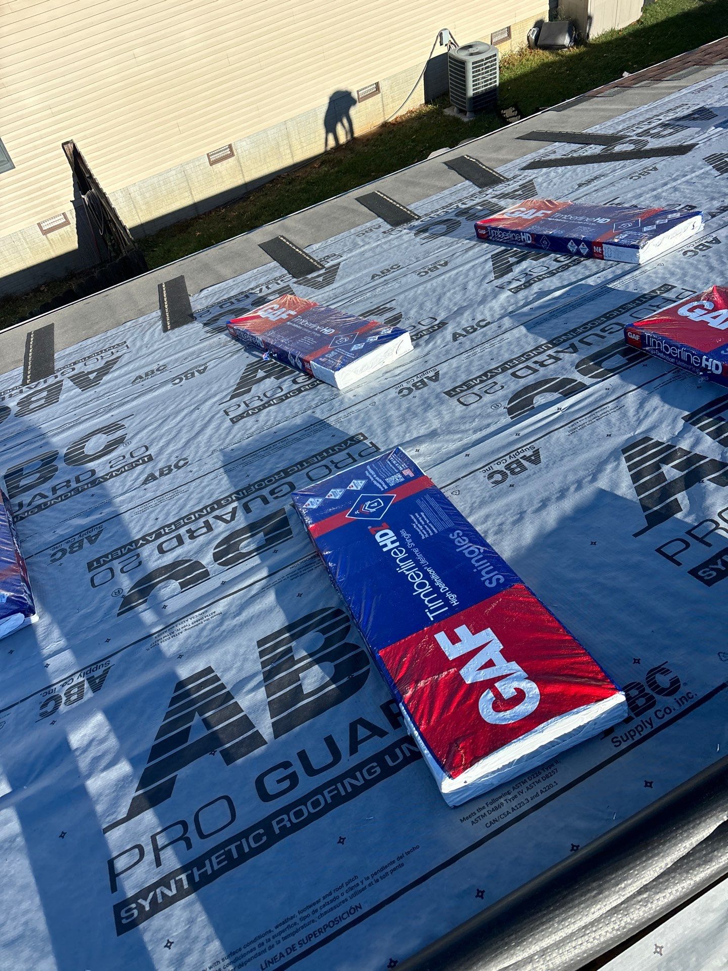 Residential Roofing Installation using GAF TImberline HDZ Hickory by Rainstoppers Roofing