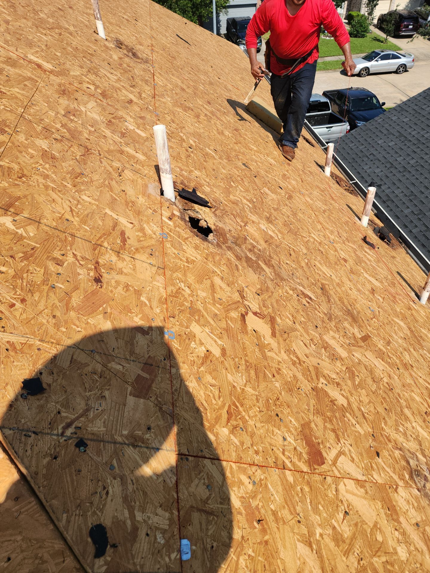 Residential Roofing Installation using Owen's Corning Duration (Lifetime) Shingles by Roof Repair Company