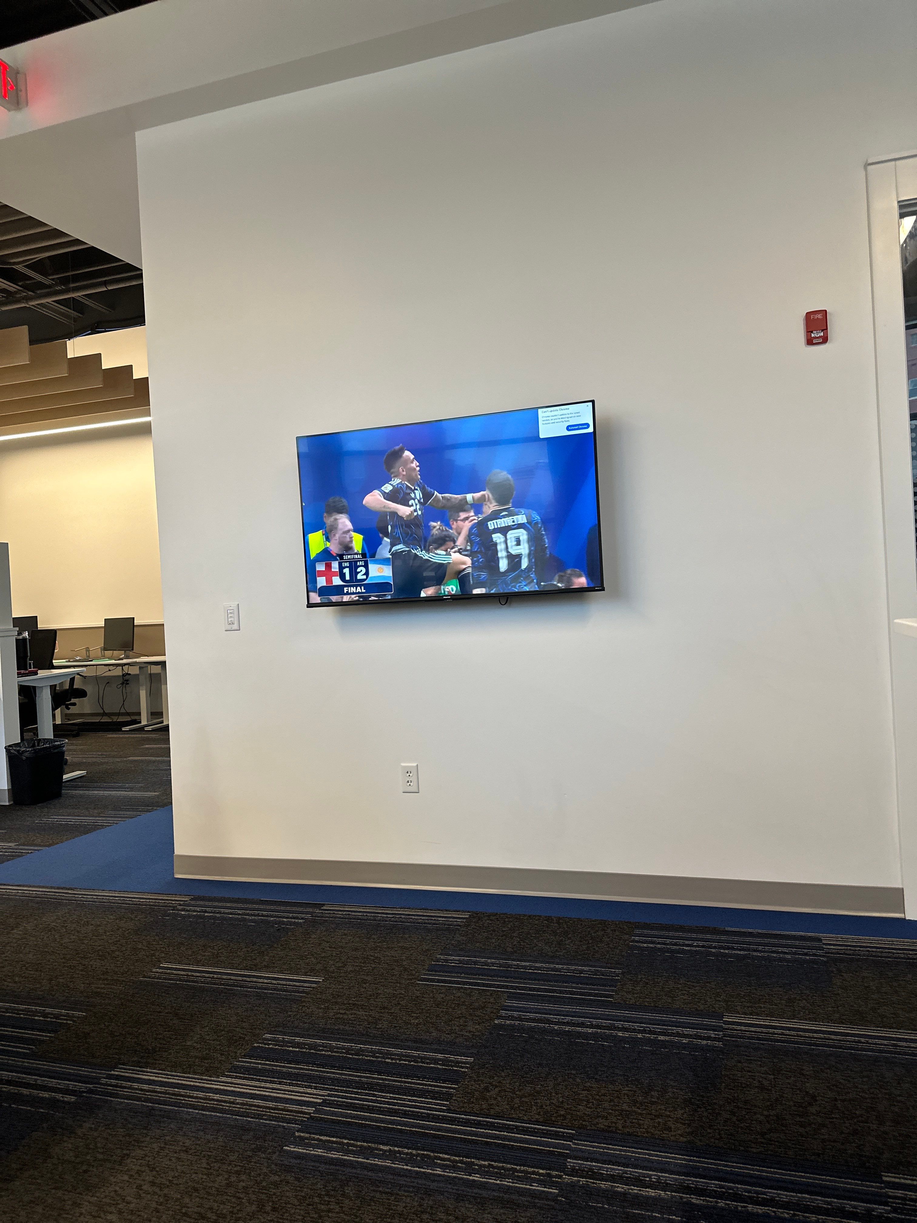 Modern Commercial Office Workspace Buildout and TV Installation in Lincoln by CompanyCam Sales Demo