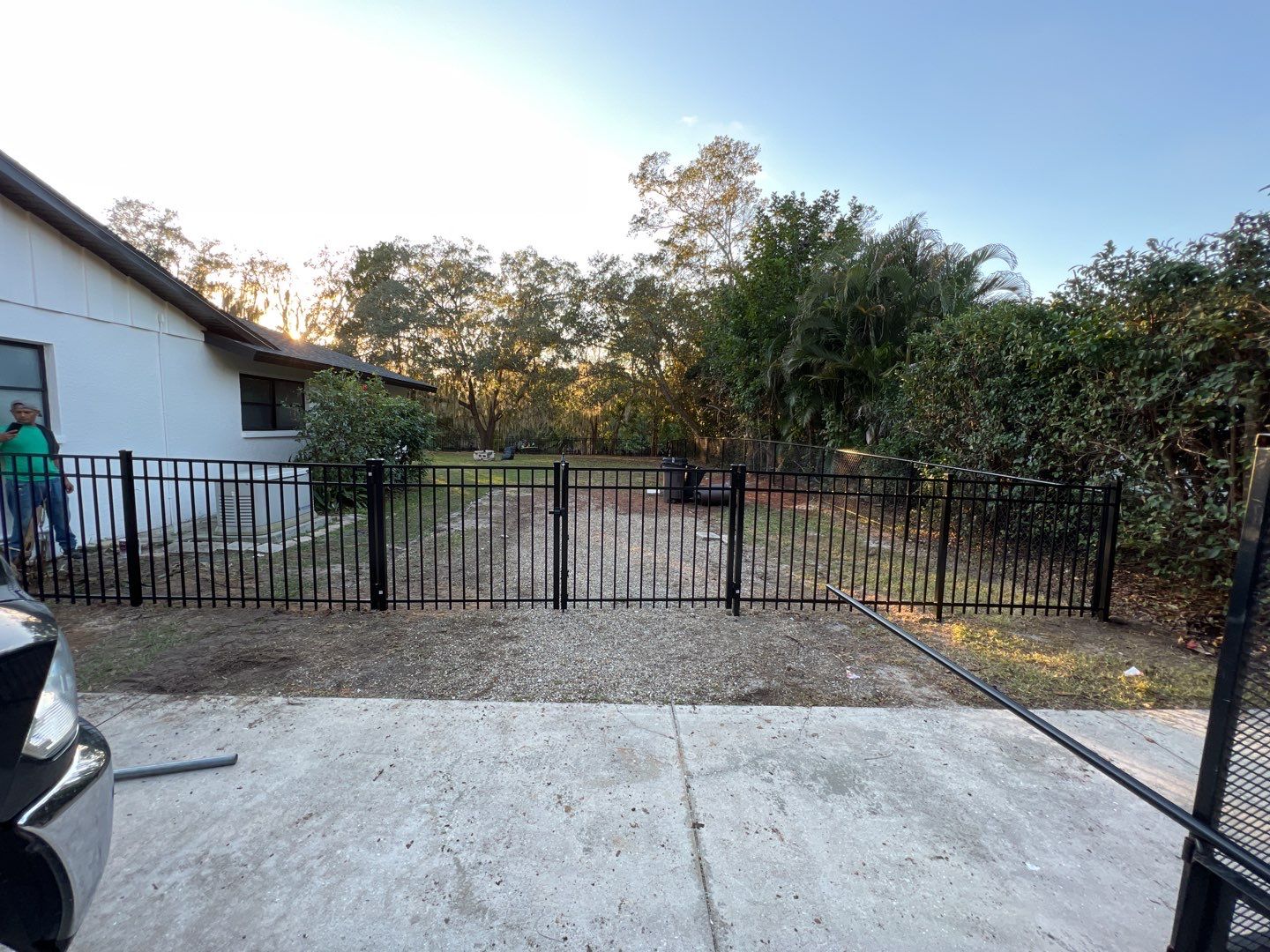 Sarasota, FL 4ft. Tall Black Aluminum & 4 ft. Tall Black Chain-link Fence by Asap fence and gates, LLC