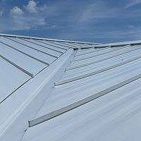 24ga 1" Nail-Strip Regal White  by Total Roofing System The Metal Roof Experts