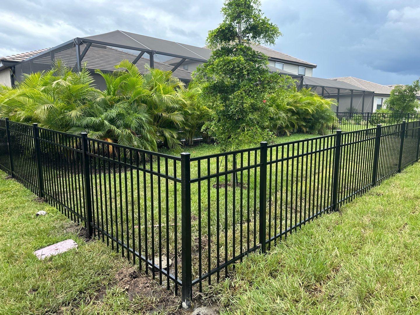 Aluminum Fence Installation using 3 Rail Aluminum Fence by Asap fence and gates, LLC