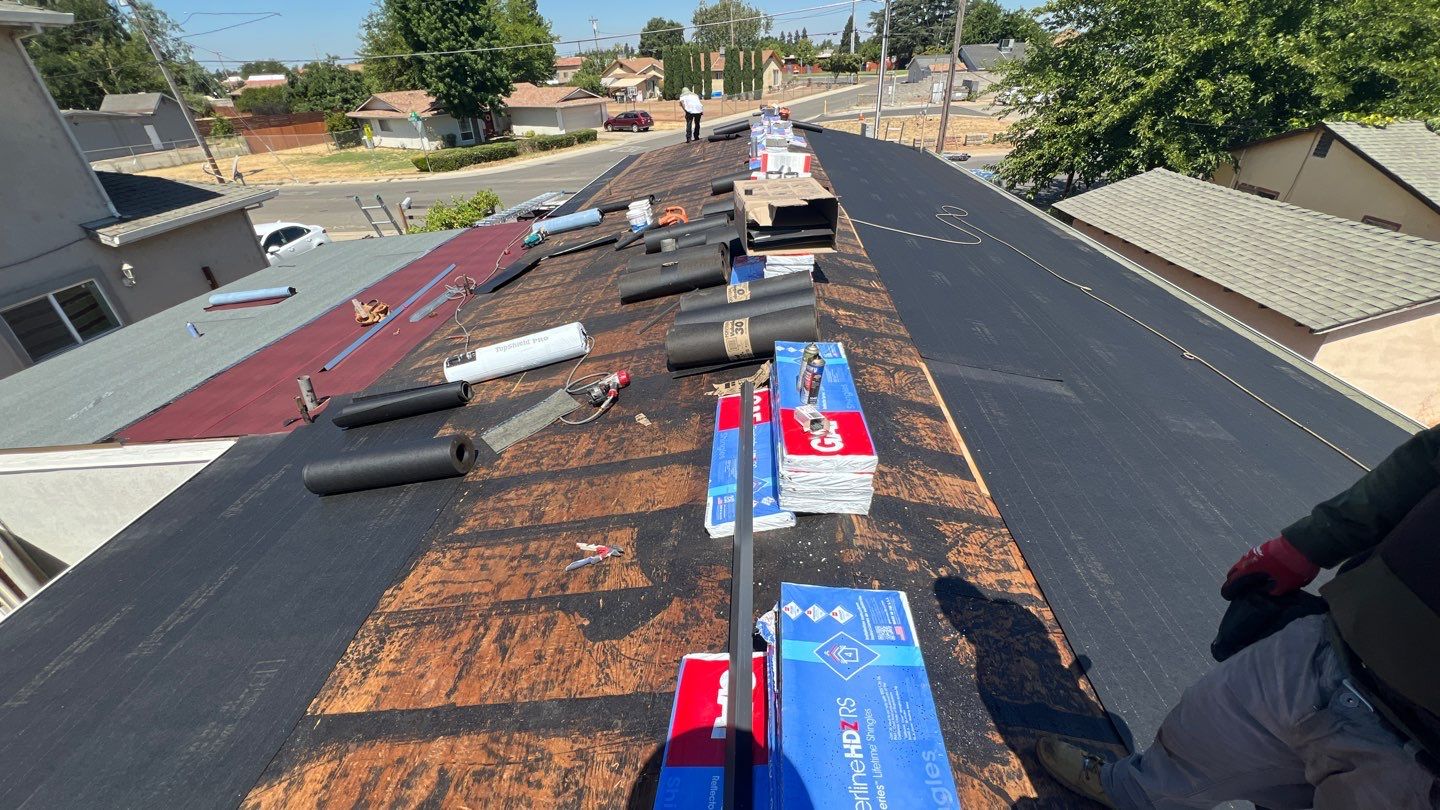Residential Roofing Installation using GAF HDZ Reflector Series Stone Gray Roof System by Roof Improve