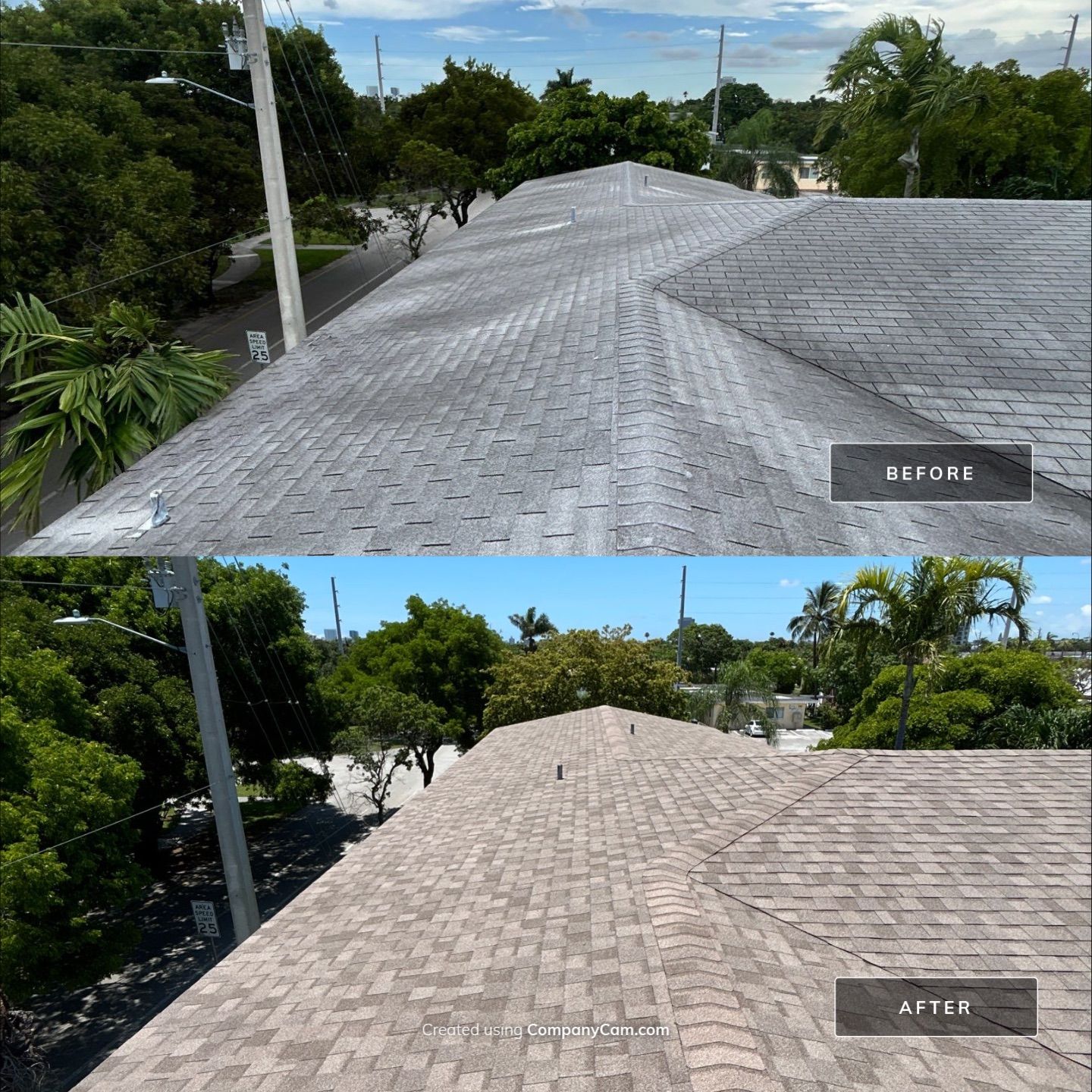 Commercial Roofing Installation using CERTAINTEED LANDMARK AR (SUNRISE CEDAR) by Earl W. Johnston Roofing 