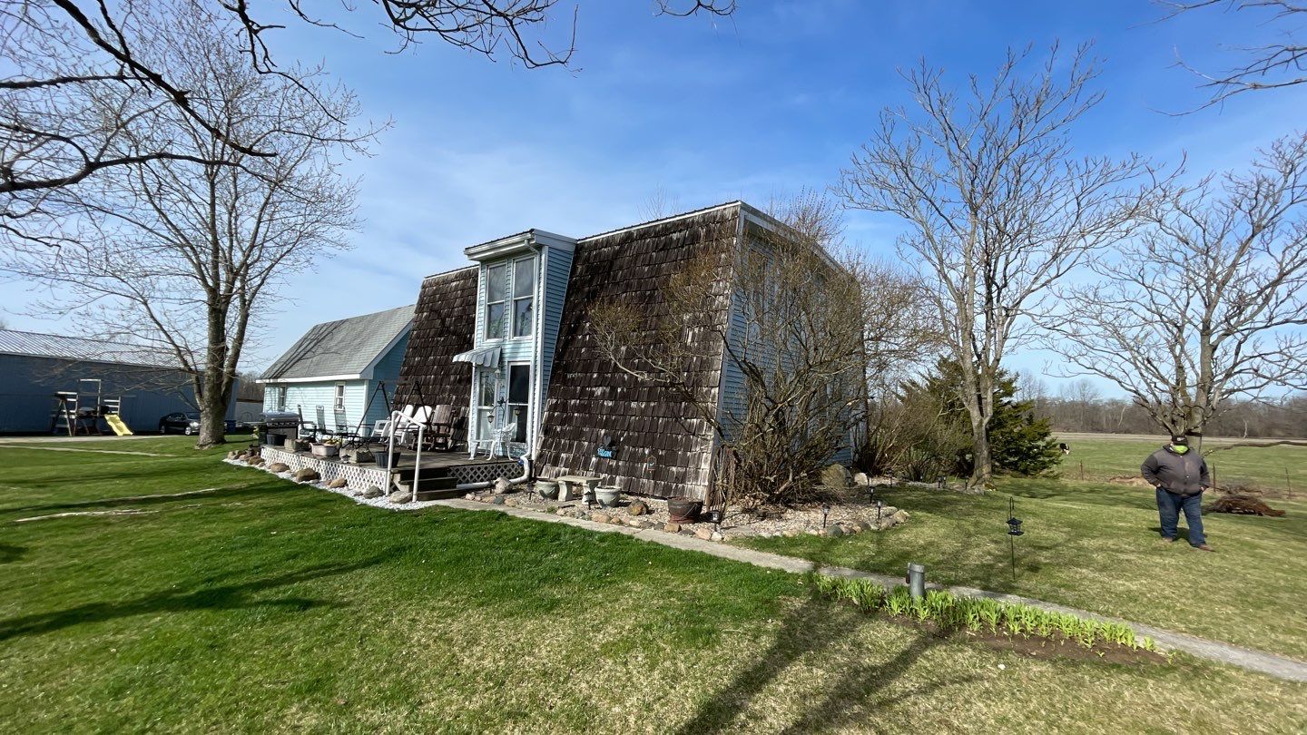 EDCO Arrowline SHAKE HD Metal Roof on Historic Gambrel Home in Decatur, Indiana by 4Ever Metal Roofing