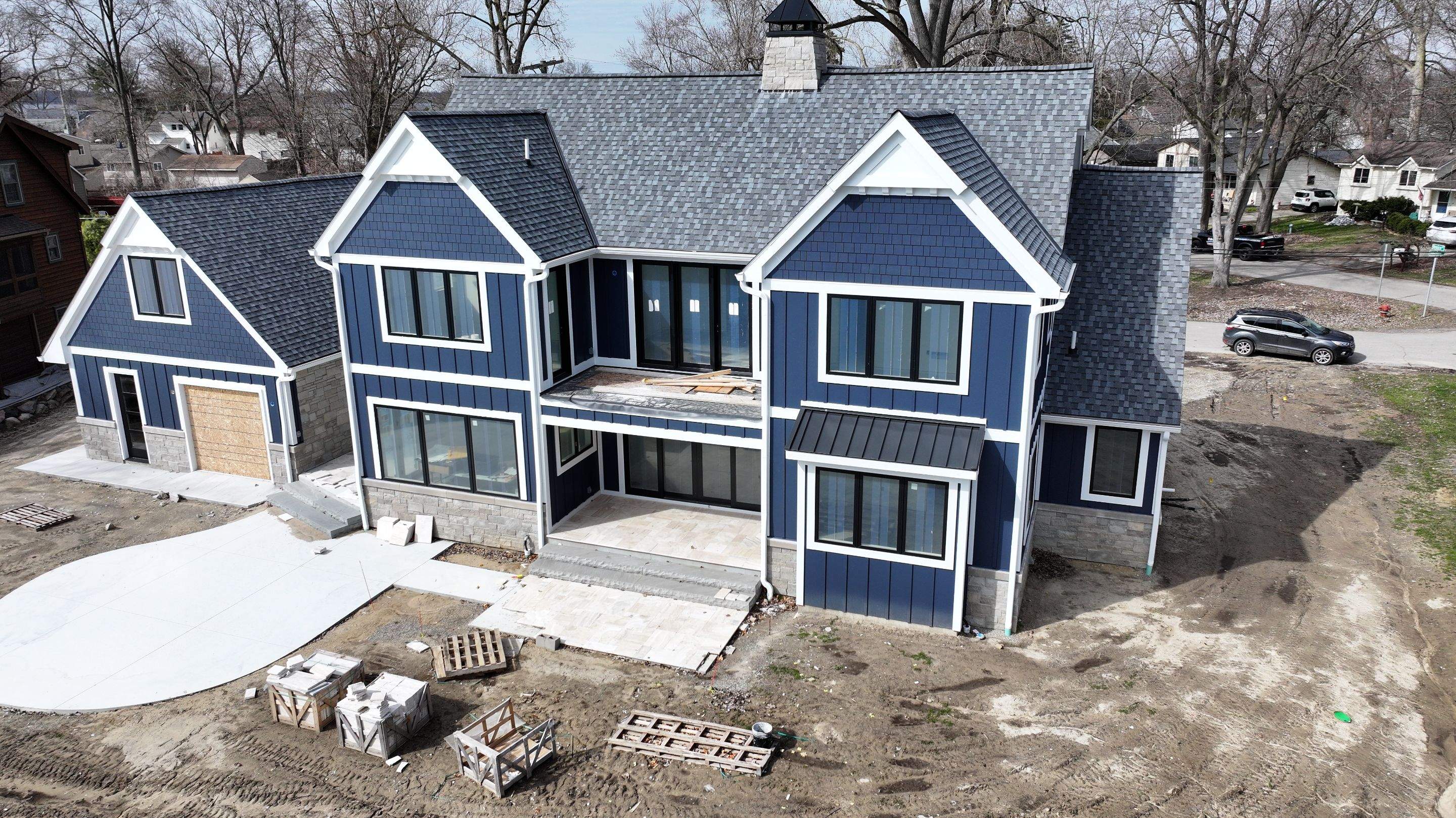 New Construction James Hardie Siding Installation by Bloomfield Construction & Restoration