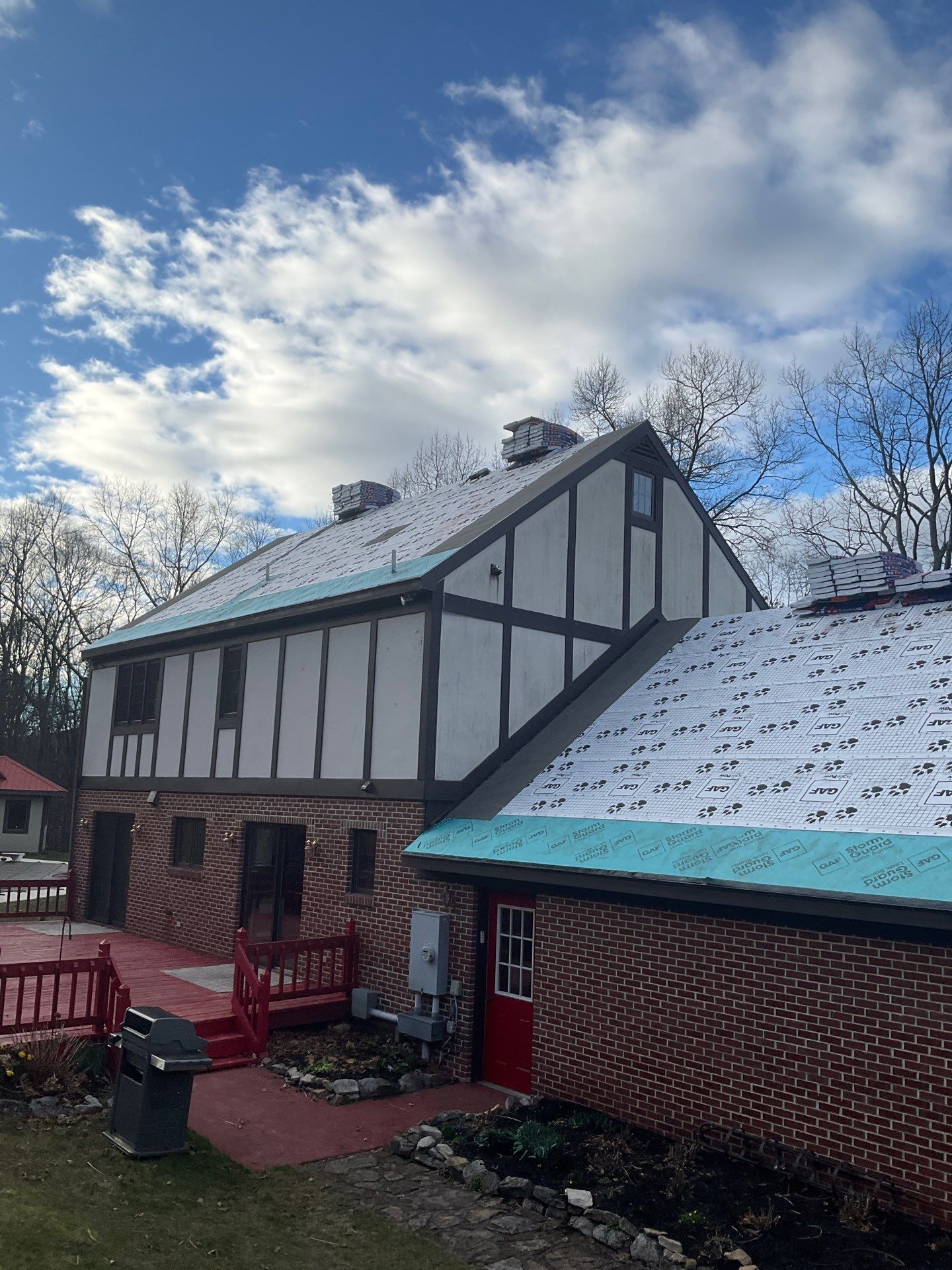 Shingle Roof-patriot red by Esh Builders