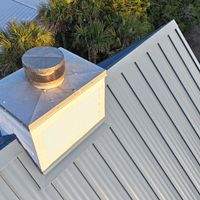 .032 Aluminum 1.5" Mechanical Seam Slate Blue  by Total Roofing System The Metal Roof Experts
