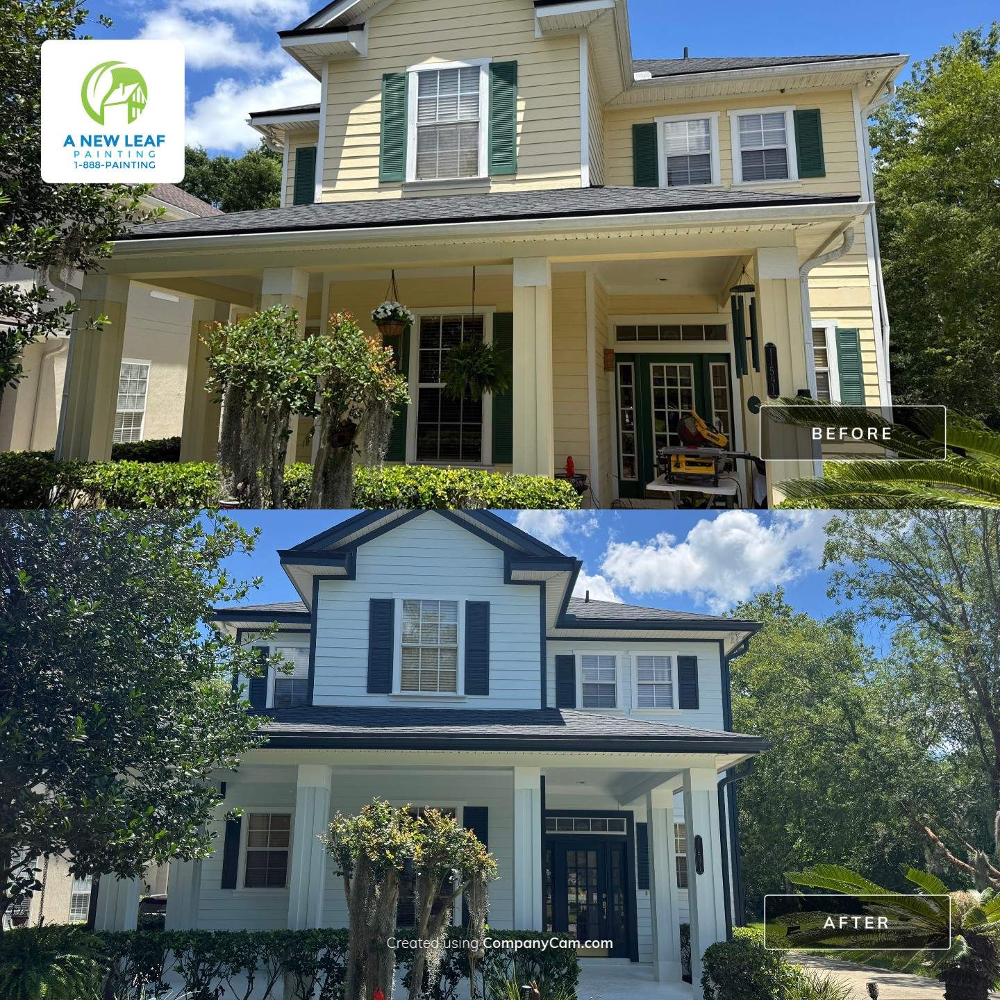Exterior House Painting in Hampton Park Jacksonville, FL 32256 by A New Leaf Painting, LLC