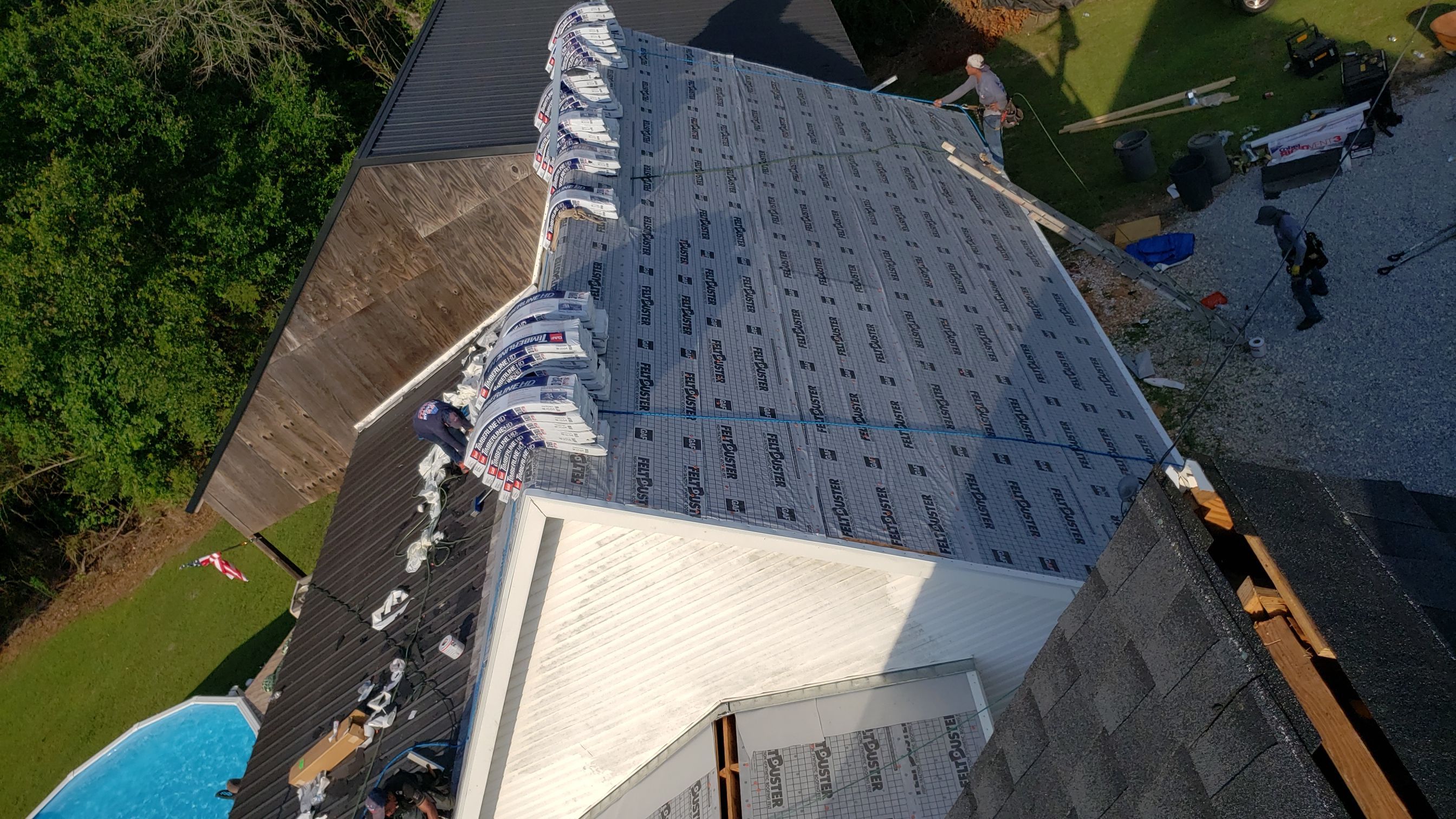 Residential Roofing Installation using Roof Replacement by American Roofing & Construction LLC
