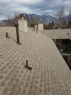 Storm Damaged Roof using GAF Timberline HDZ - Lifetime Shingle