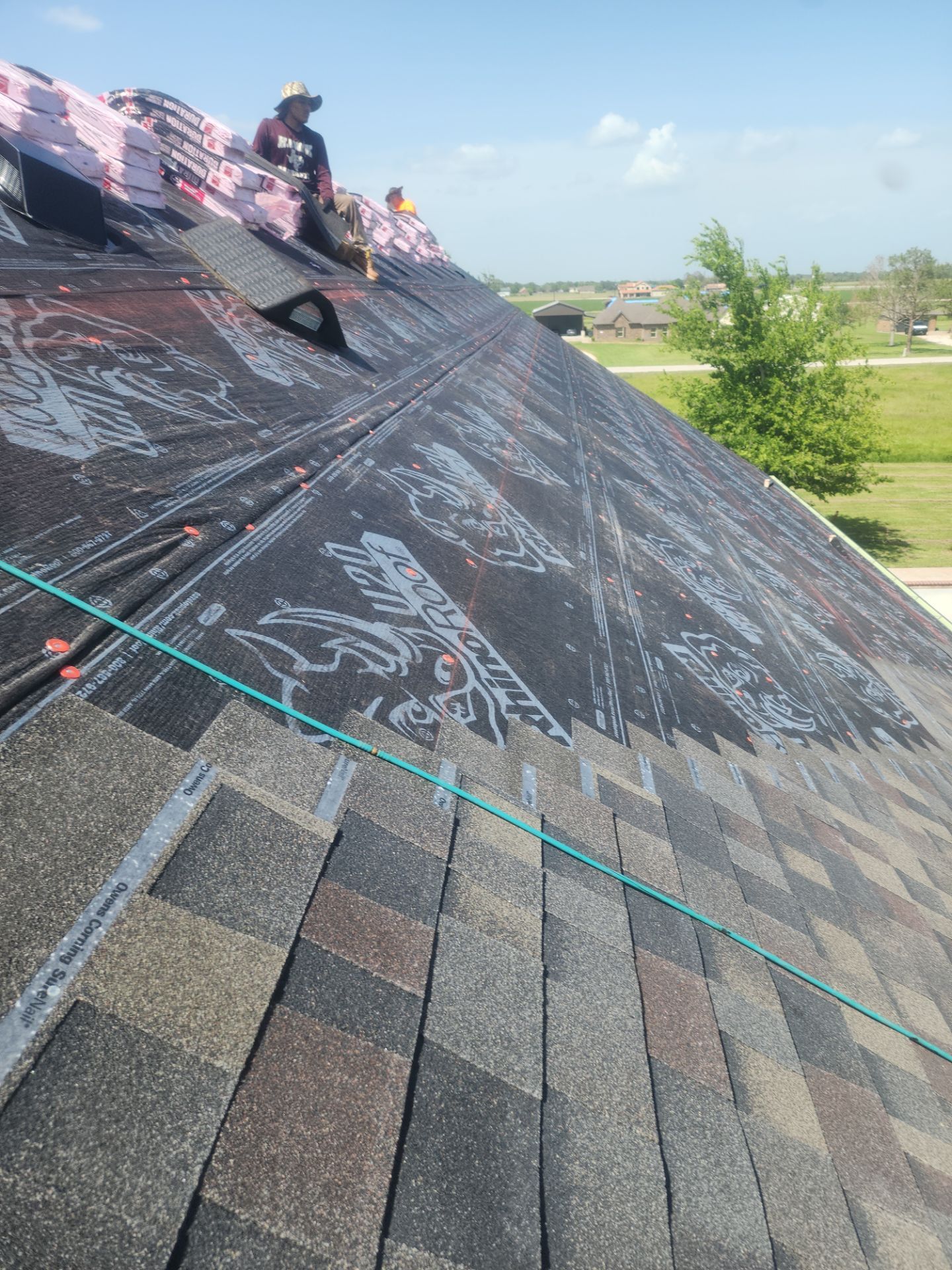 Residential Roofing Installation using Owen's Corning Duration (Lifetime) Shingles by Roof Repair Company