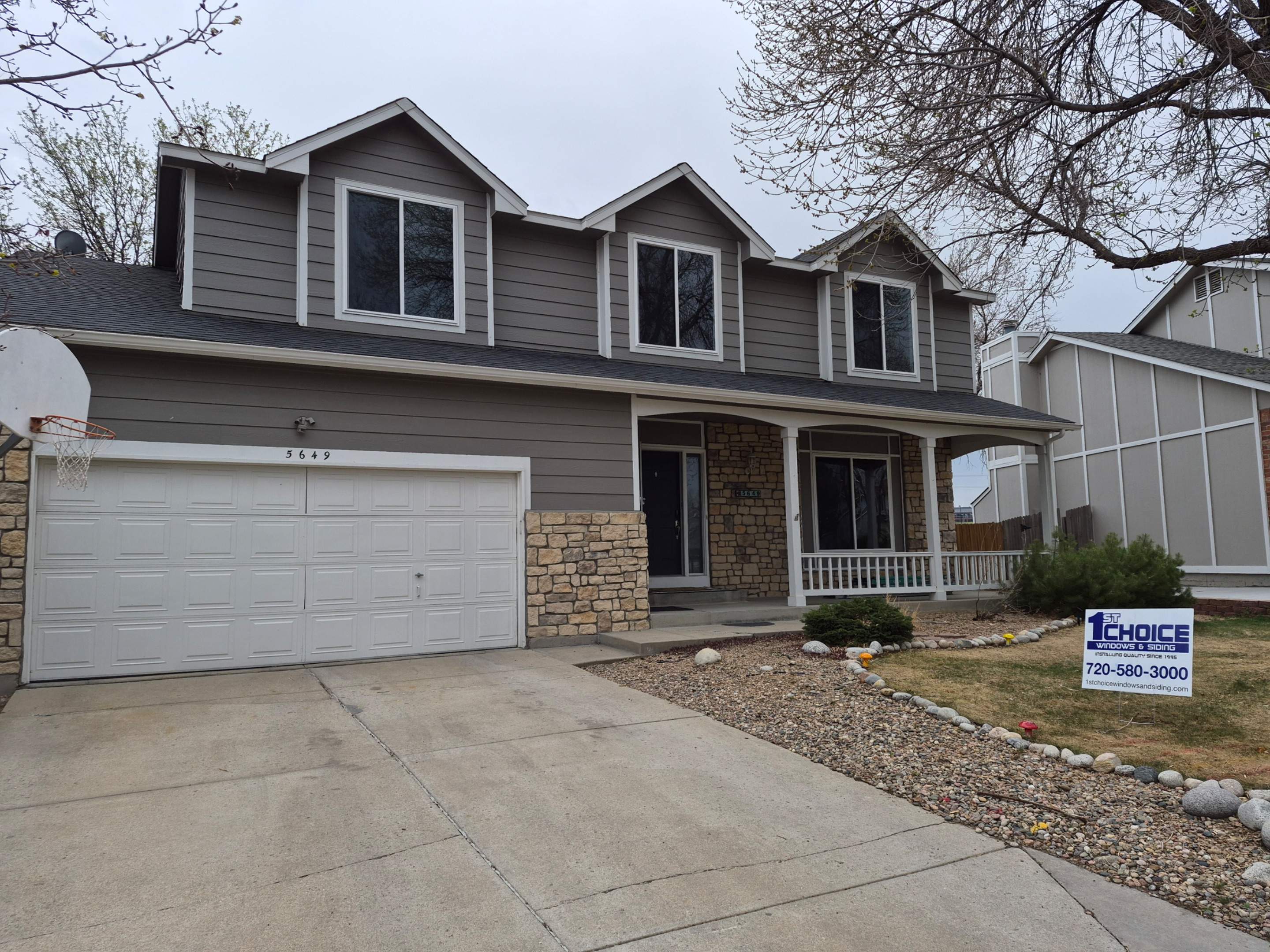 Anlin white vinyl windows  by 1st choice windows and siding