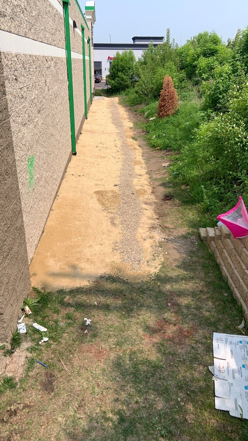 French Drain Installation – Fridley Dollar Tree by Waterproofing Northeast